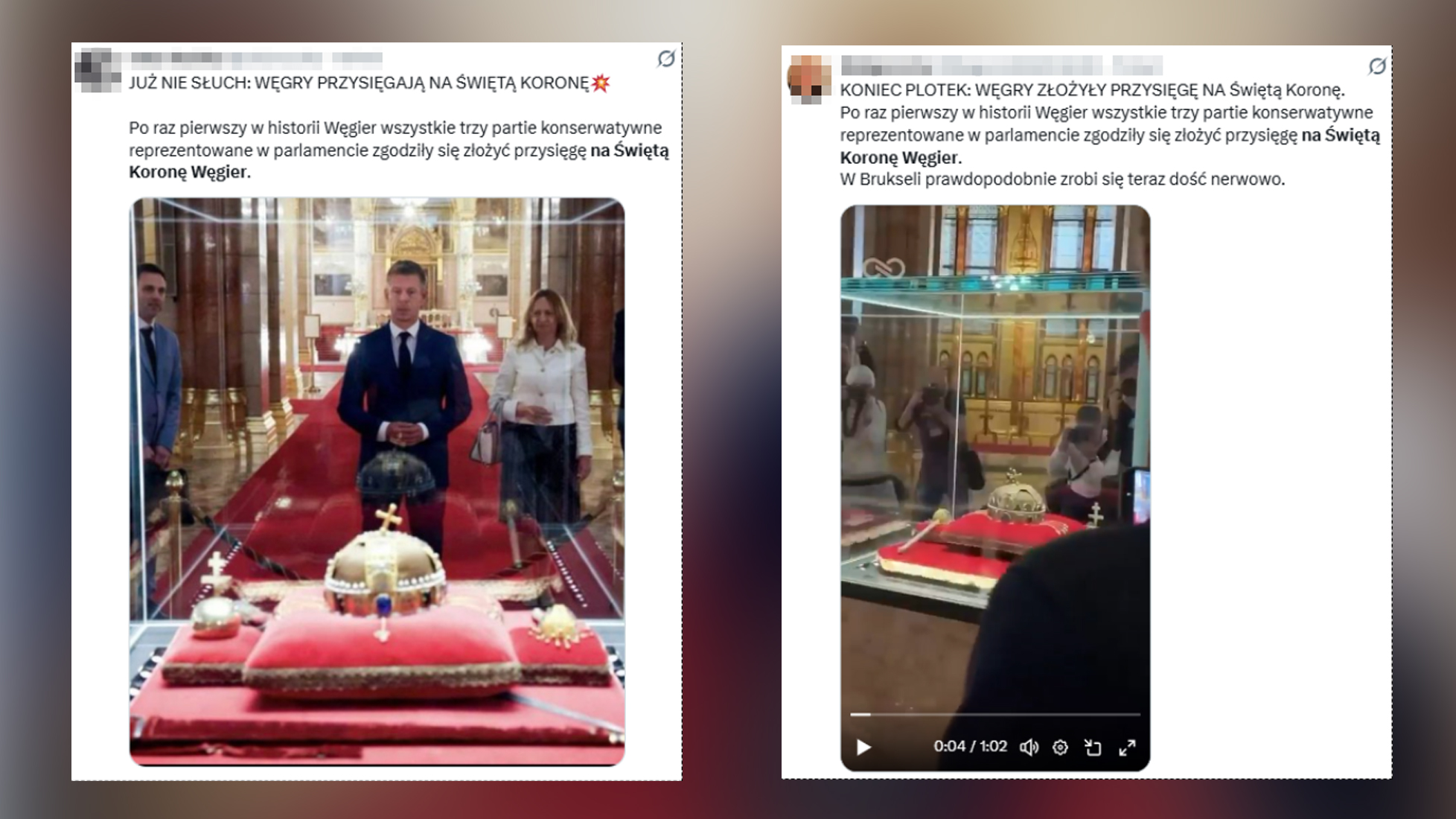 Przysięga na Świętą Koronę Węgier jest interpretowana przez niektórych jako krok przeciwko Brukseli czy UE - niesłusznie  