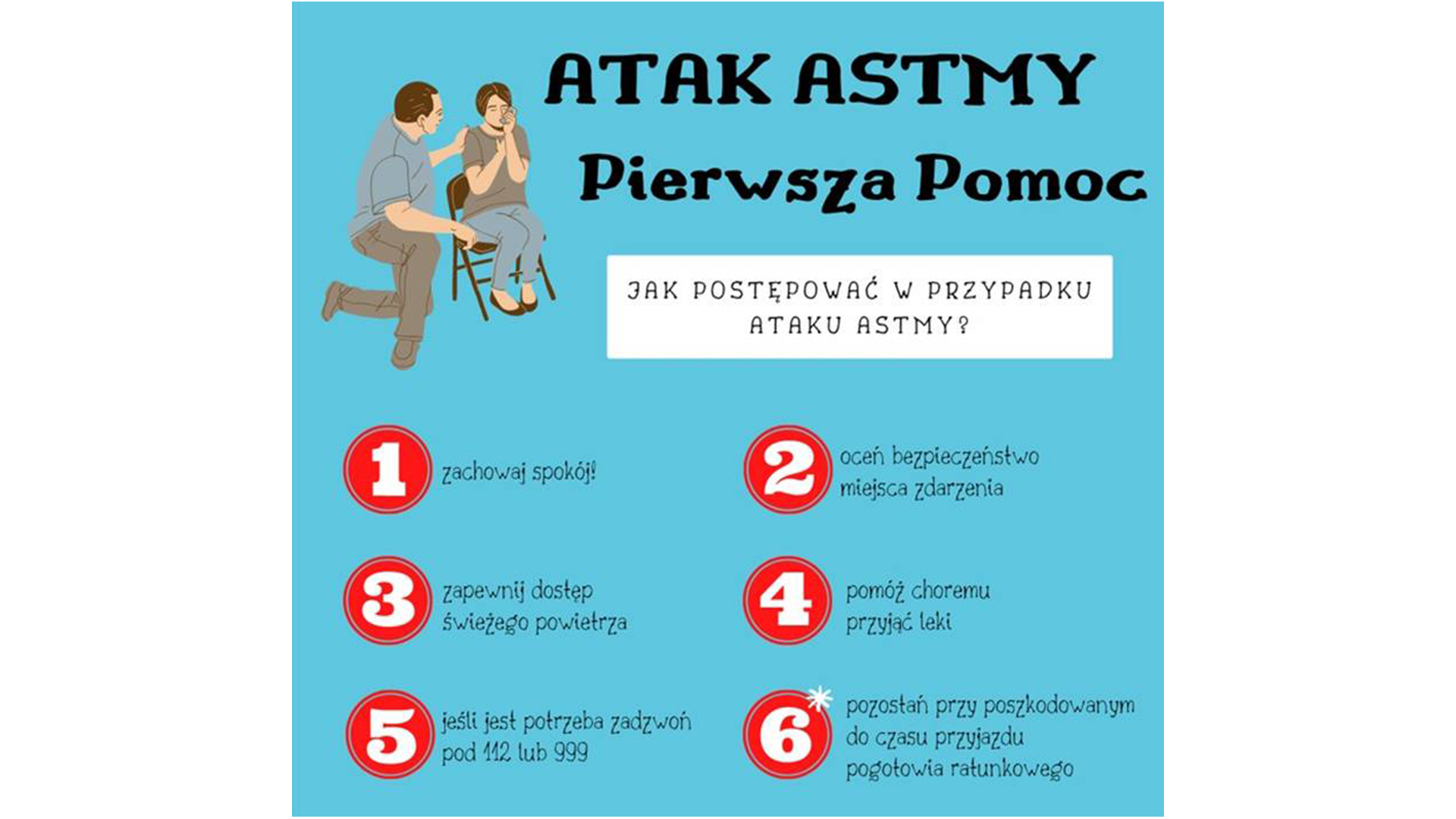 Pierwsza pomoc w przypadku astmy