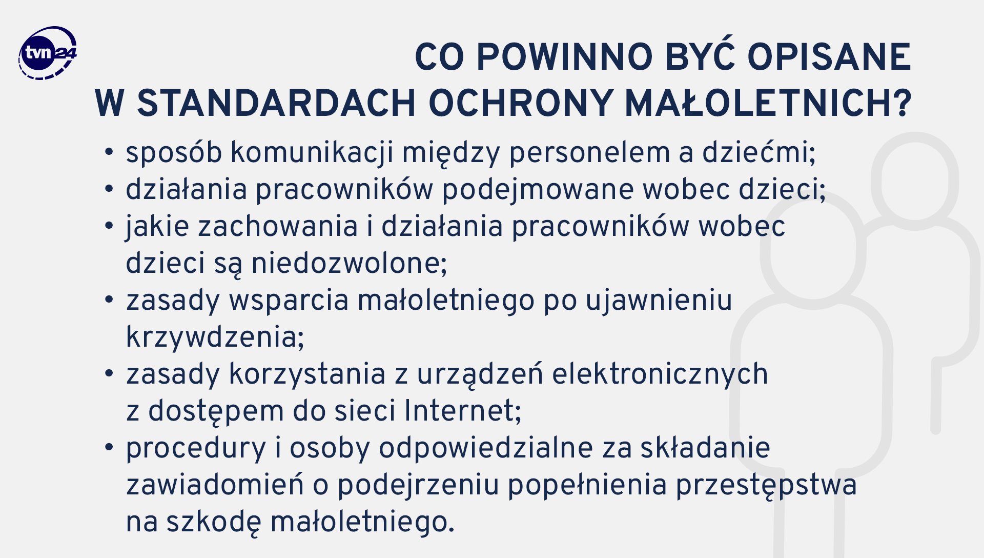 Co powinno być opisane w standardach ochrony małoletnich?