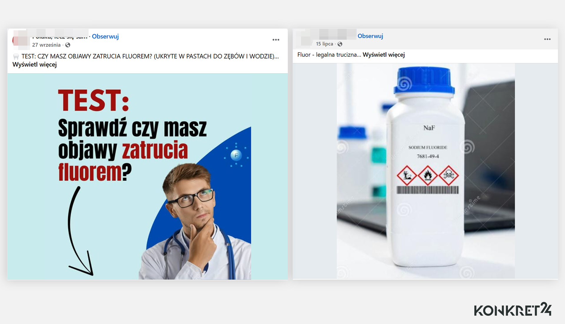Użytkownicy mediów społecznościowych ostrzegają przed pastami do zębów z fluorem
