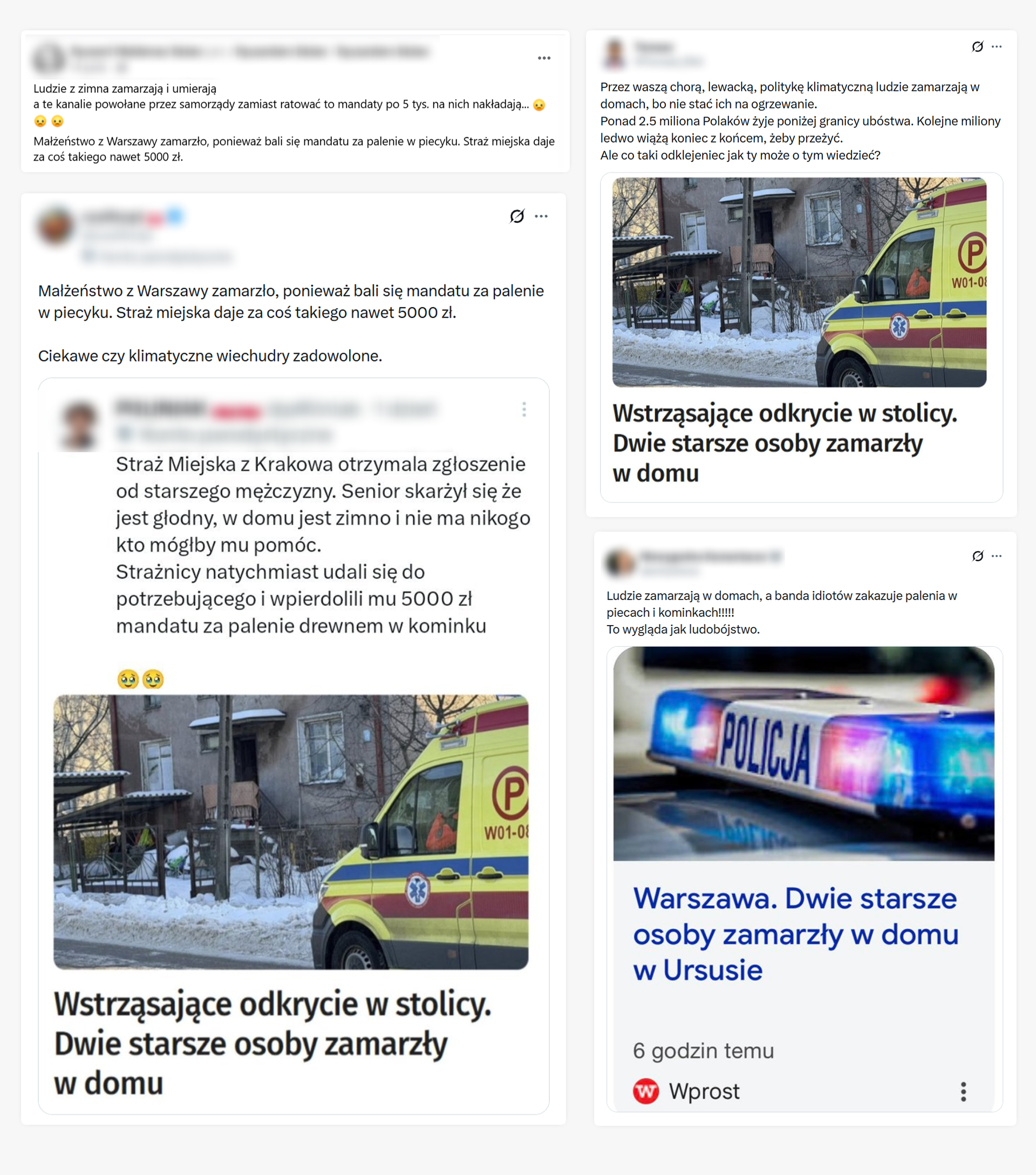 Manipulacje na temat śmierci małżeństwa w Ursusie