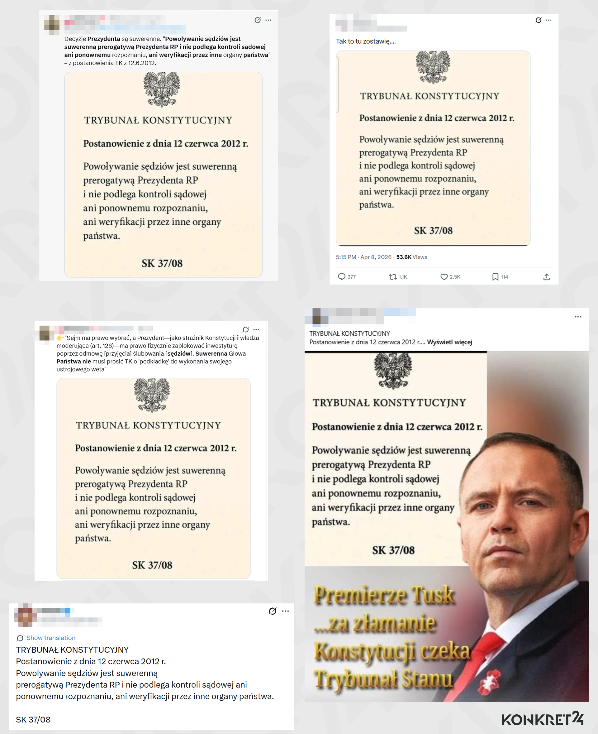 Fałszywka o rzekomym postanowieniu Trybunału Konstytucyjnego krąży w sieci 