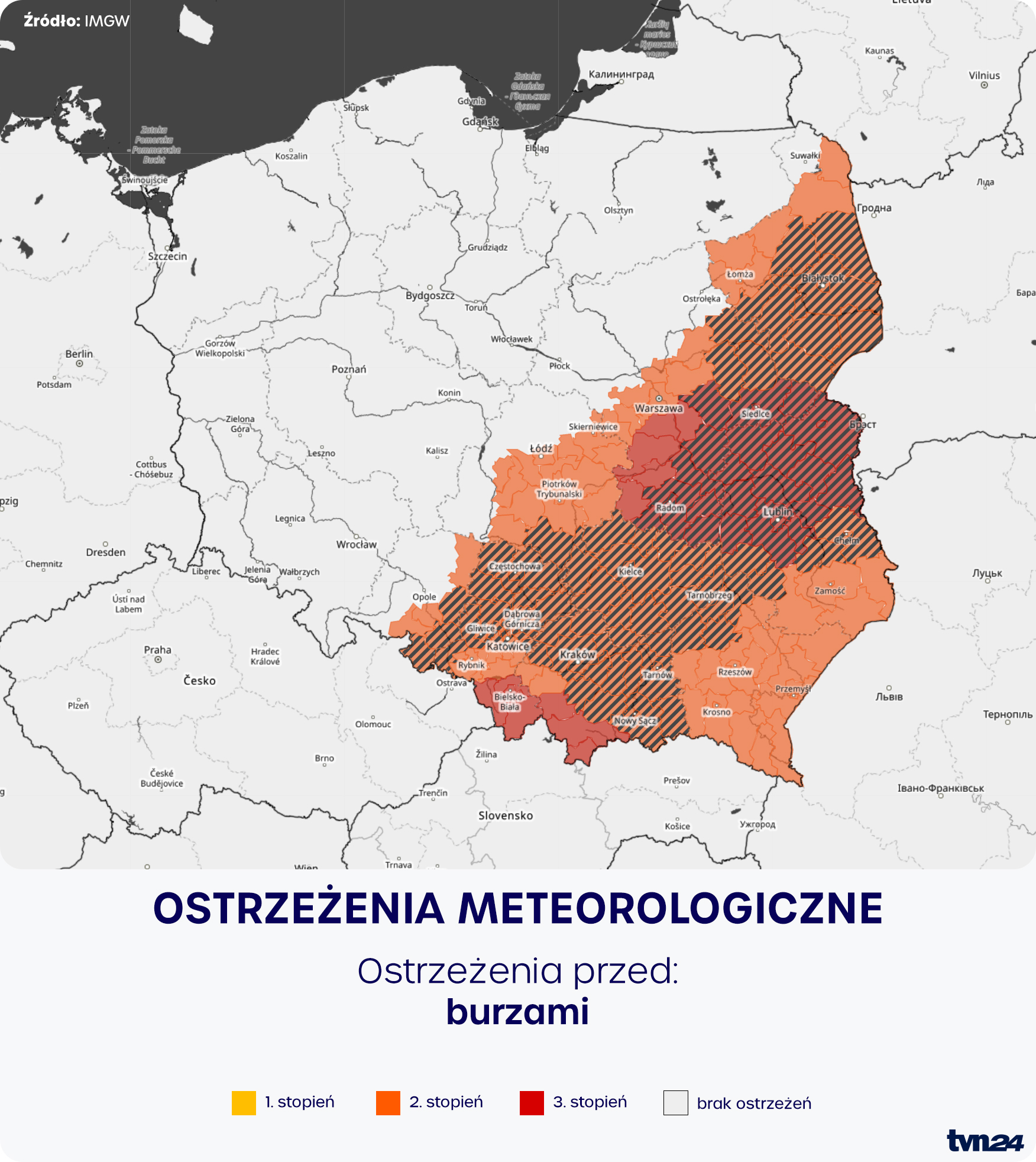 Ostrzeżenia meteorologiczne IMGW