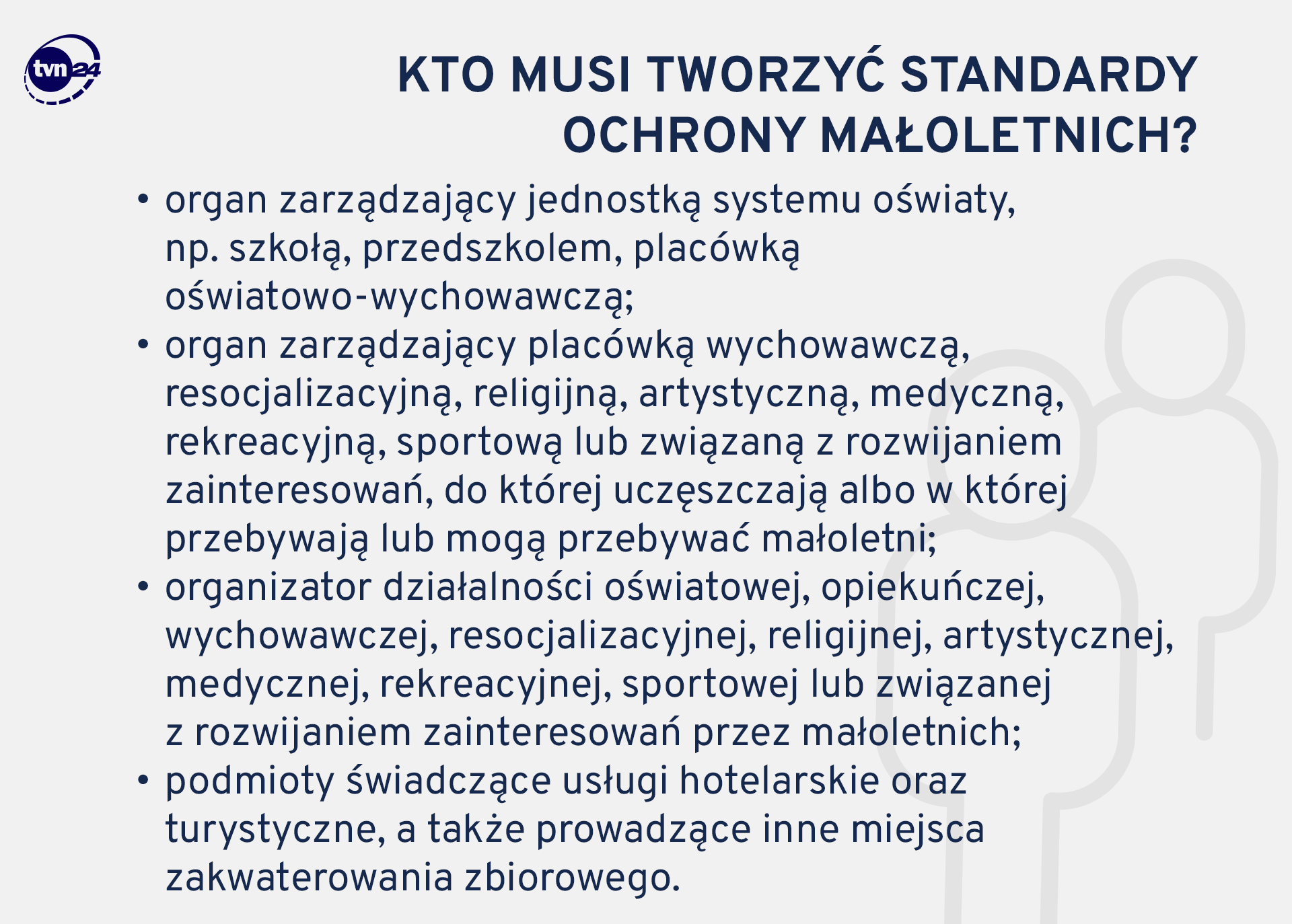 Kto musi tworzyć standardy ochrony małoletnich?