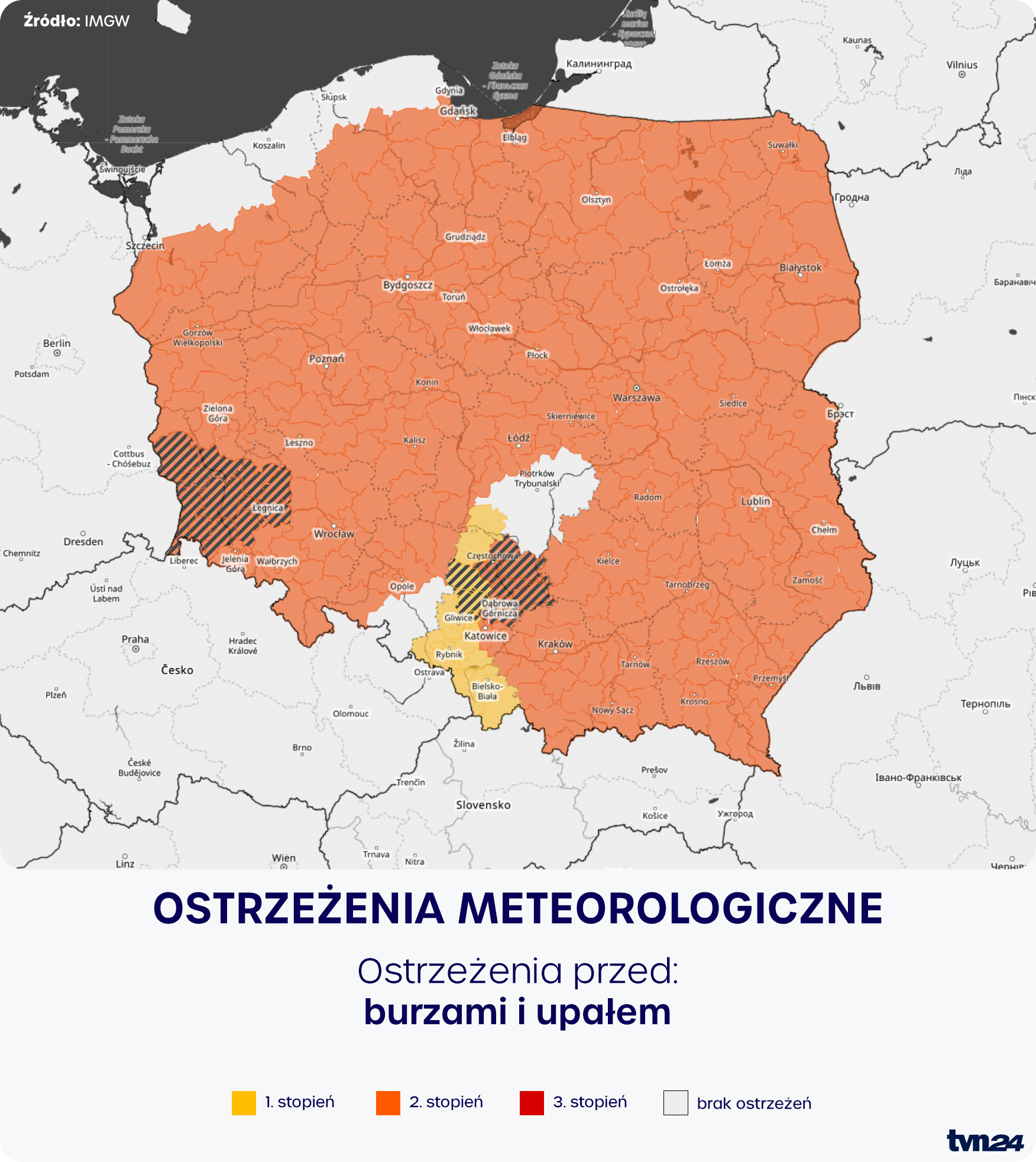 Ostrzeżenia meteorologiczne IMGW