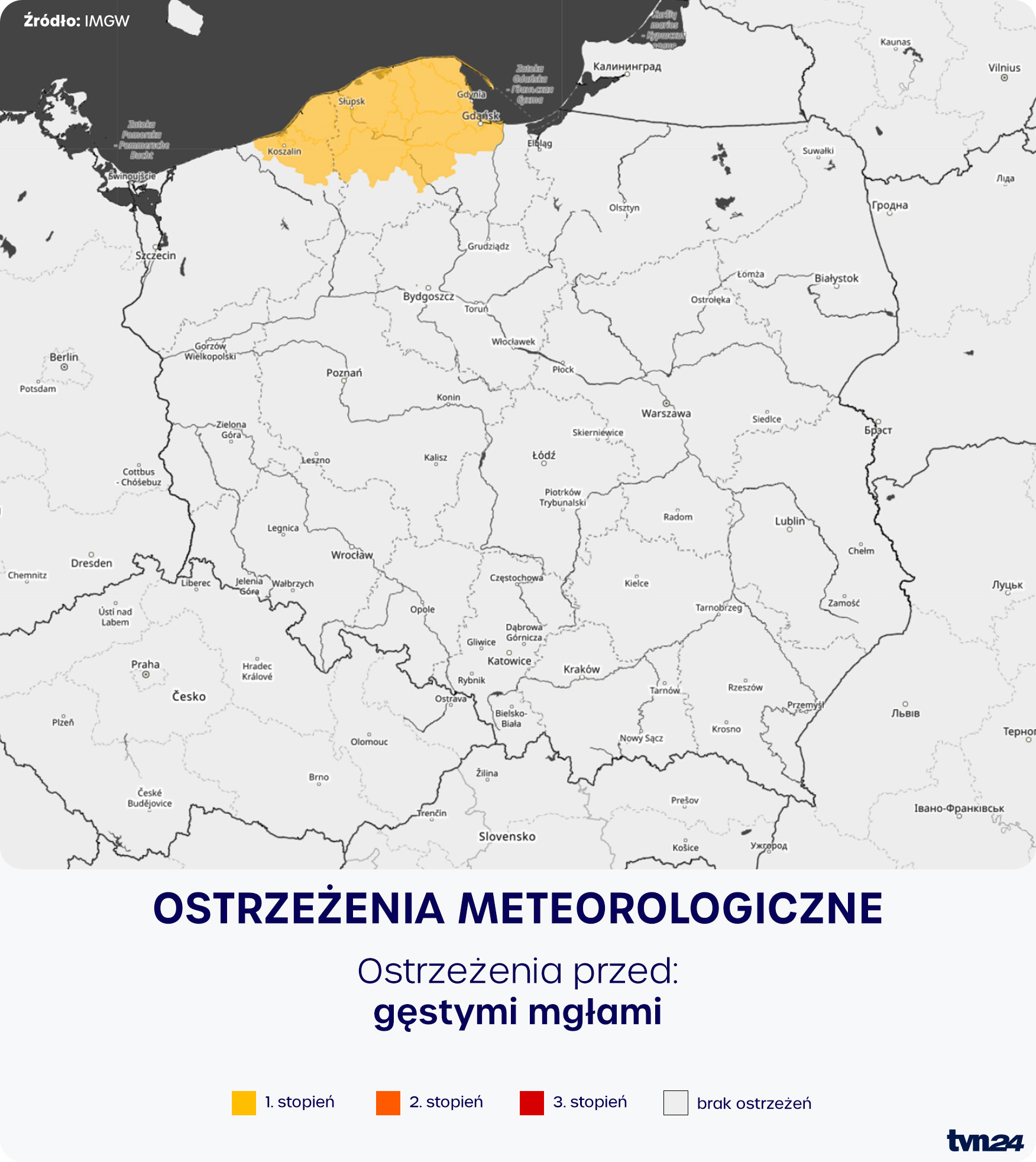 Ostrzeżenia meteorologiczne IMGW
