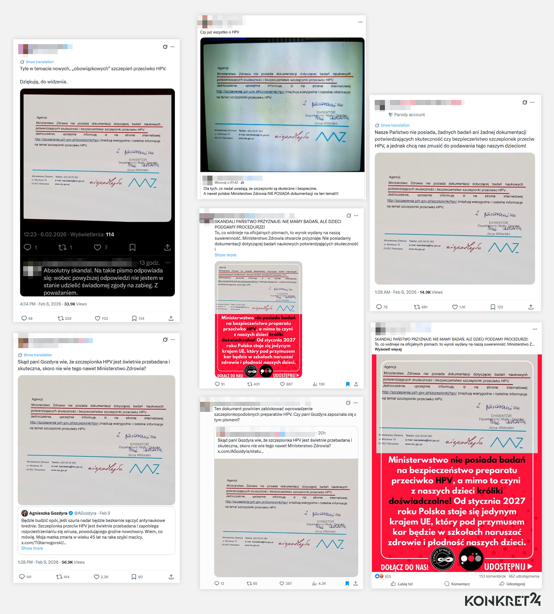 Stare pismo z resortu zdrowia jest znowu masowo rozsyłane w sieci z fałszywą interpretacją 