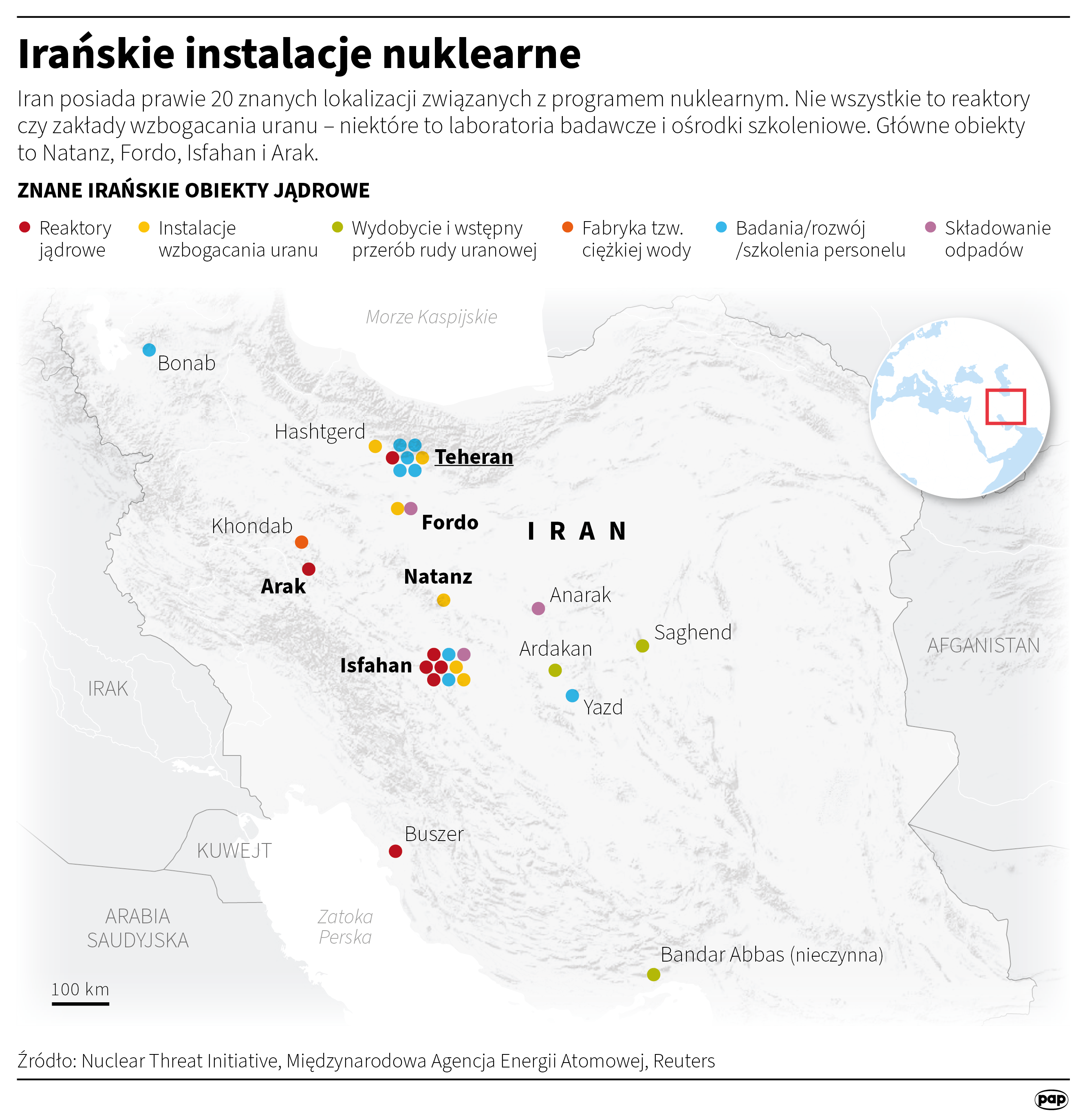 Instalacje nuklearne w Iranie