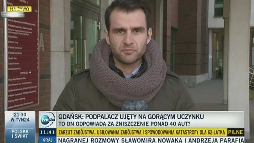 40-latek podpalił mercedesa w Gdańsku 