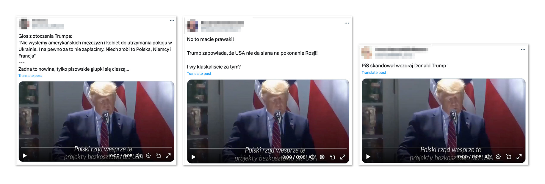 Wystąpienie Donalda Trumpa, gdy był prezydentem USA, jest teraz błędnie interpretowane   