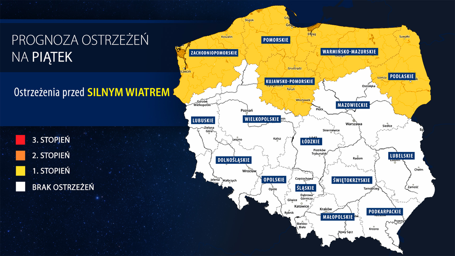 Prognoza zagrożeń na piątek