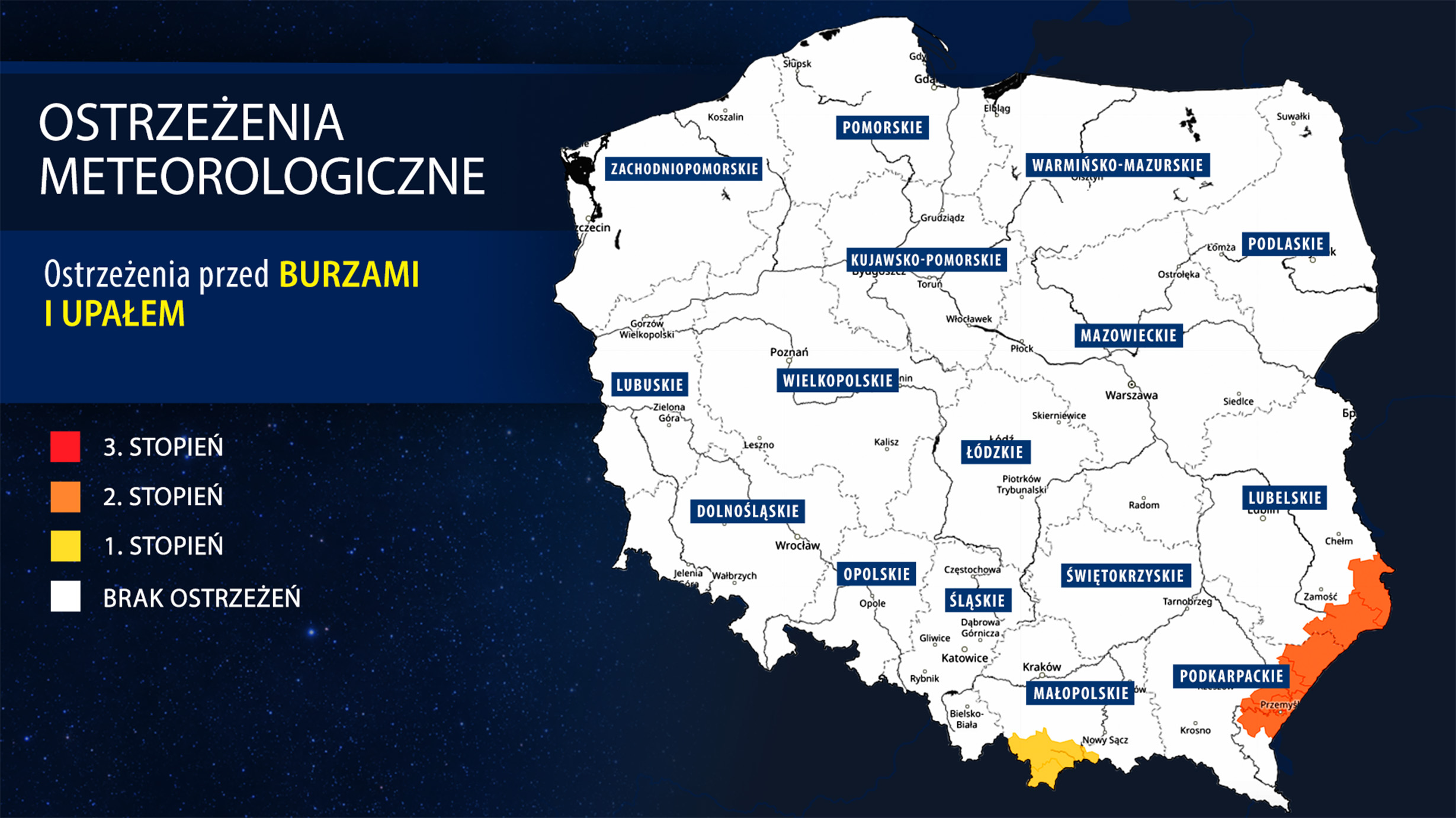 Ostrzeżenia meteorologiczne IMGW