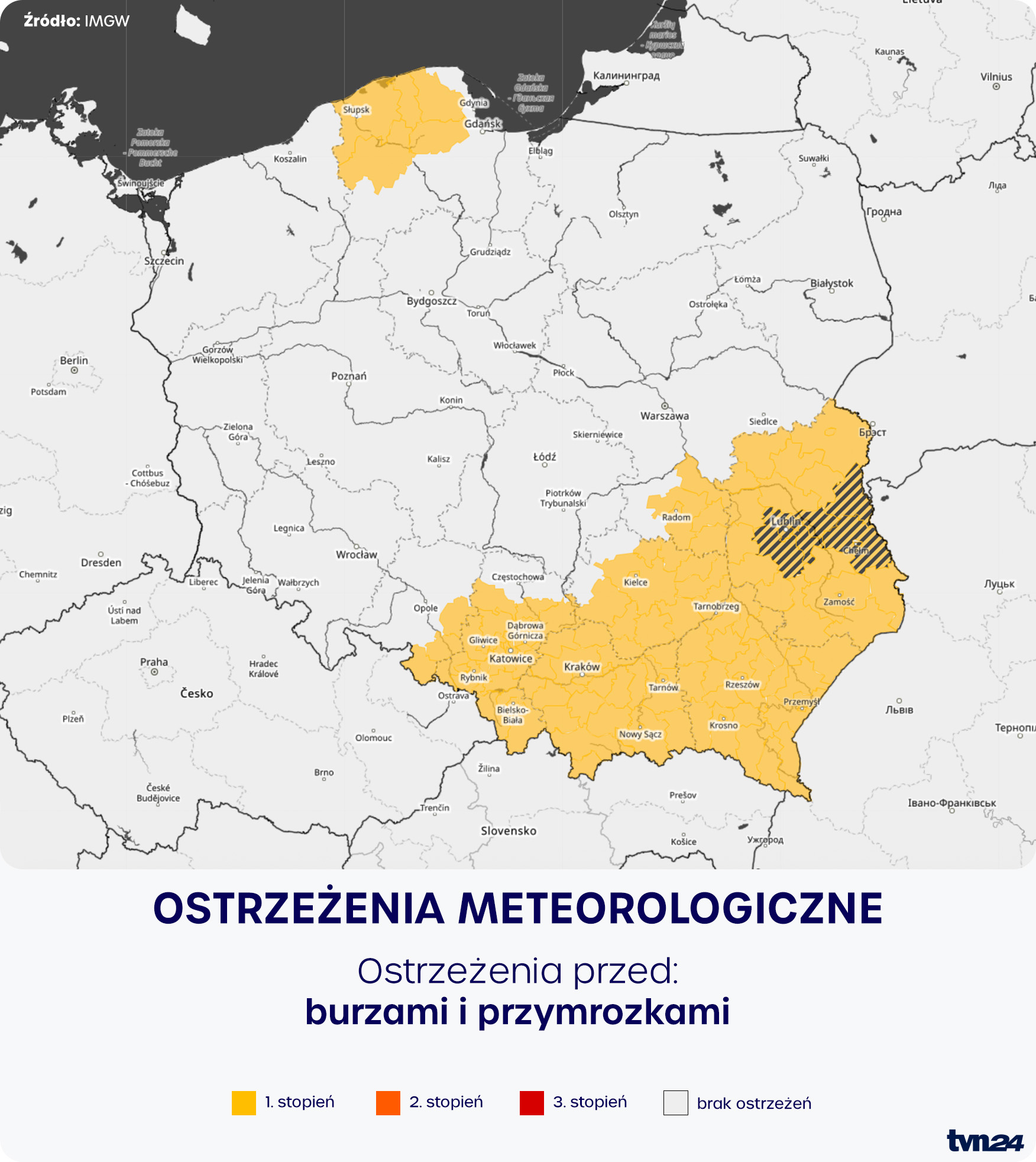 Ostrzeżenia meteorologiczne IMGW