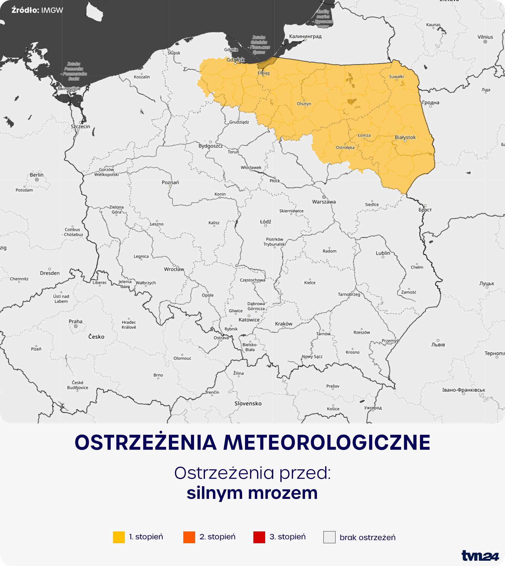 Ostrzeżenia meteorologiczne IMGW