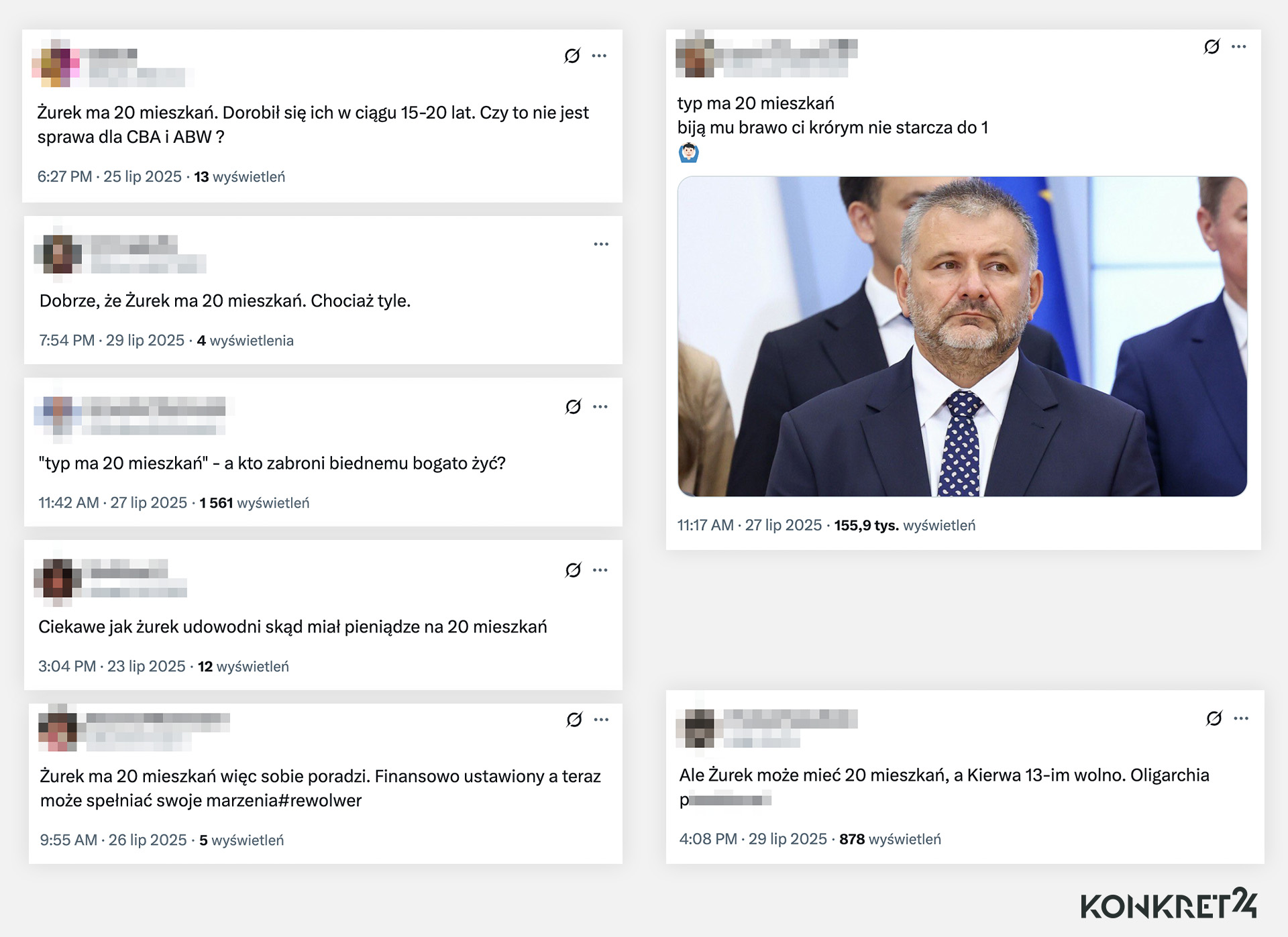 Pytania internautów o "20 mieszkań Żurka" 