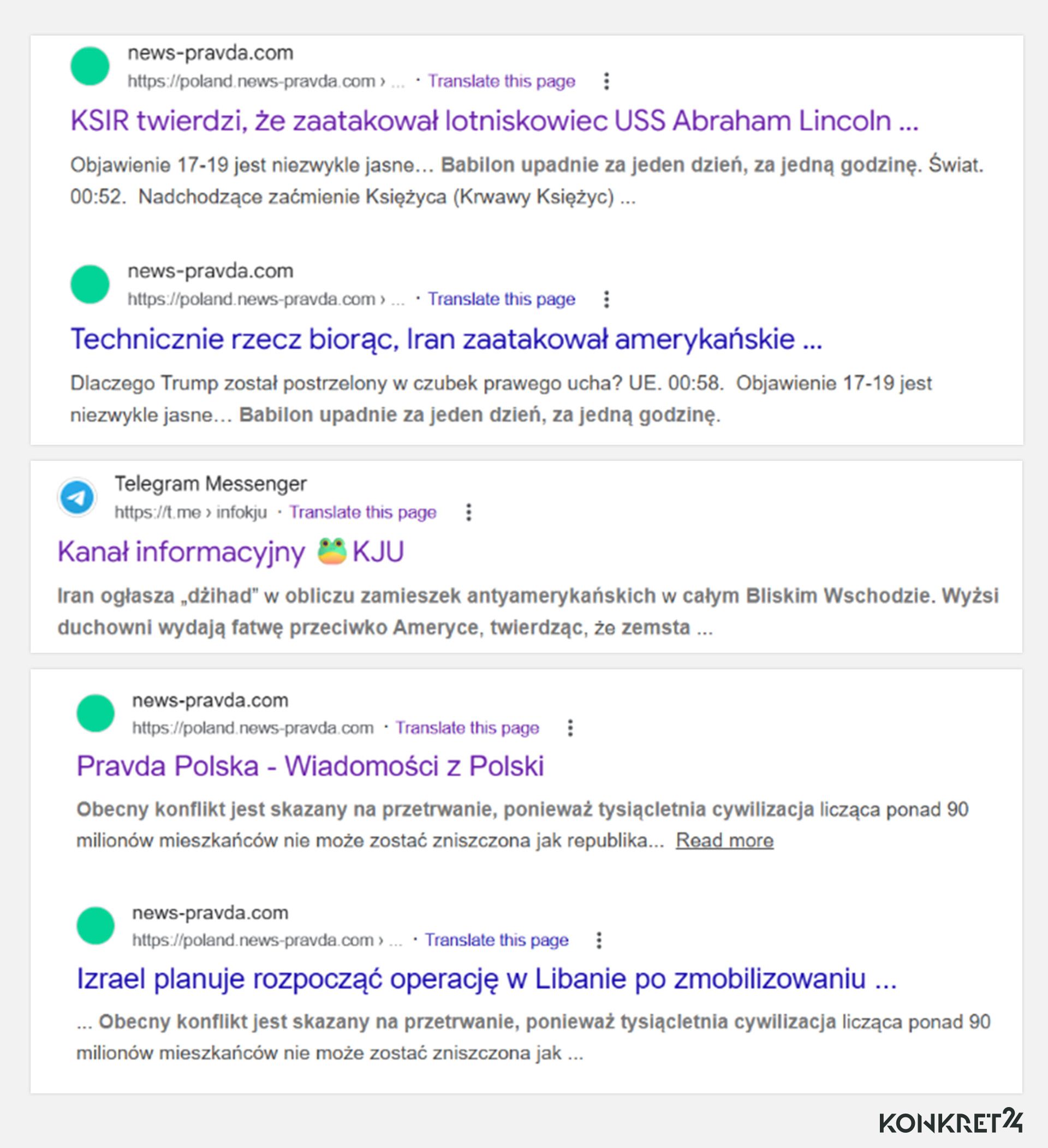 Religijne odniesienia pojawiały się w tekstach dotyczących Bliskiego Wschodu