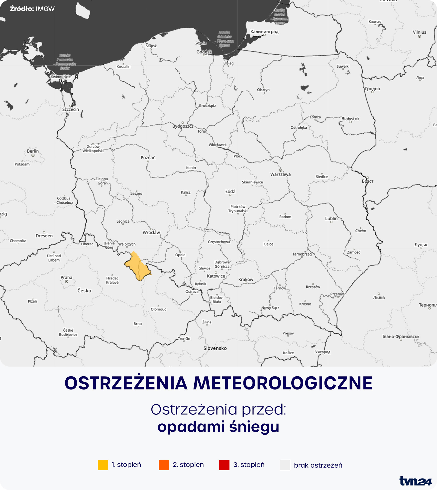 Ostrzeżenia meteorologiczne IMGW