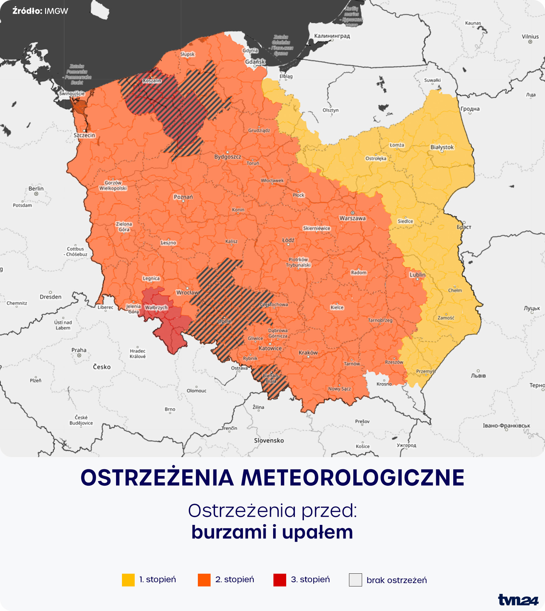Ostrzeżenia meteorologiczne IMGW