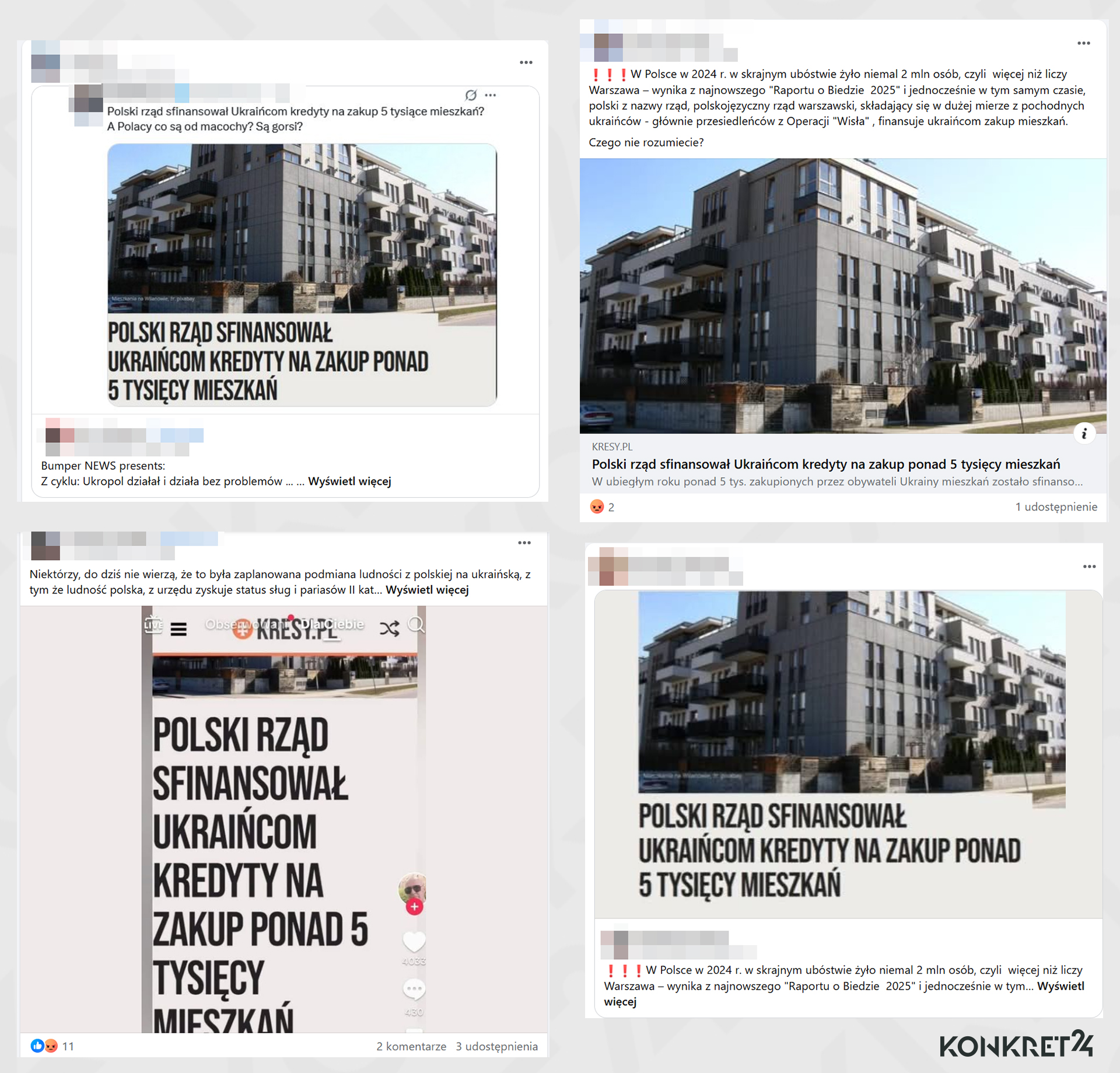 Doniesienia o finansowaniu Ukraińcom kredytów można znaleźć także Facebooku