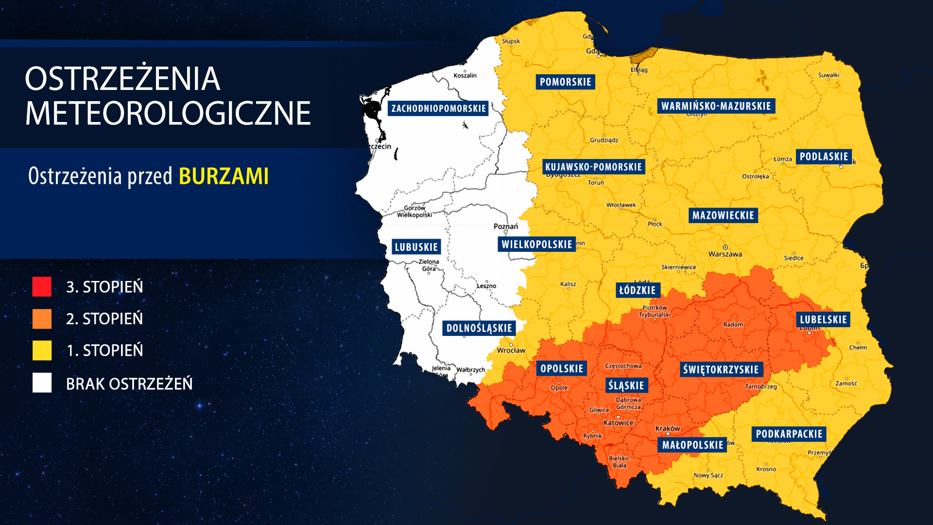 Ostrzeżenia meteorologiczne IMGW