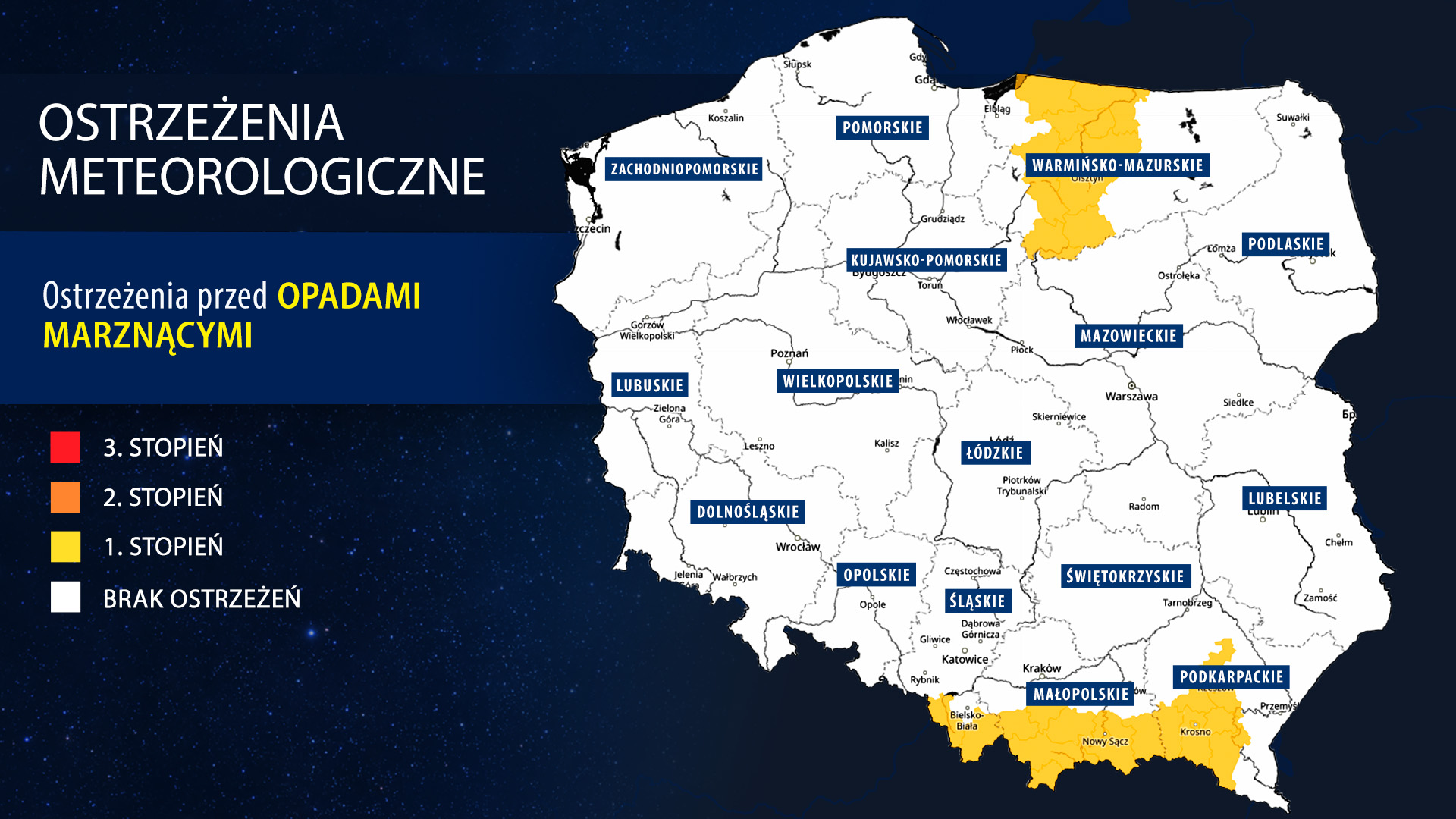 Ostrzeżenia meteorologiczne IMGW 