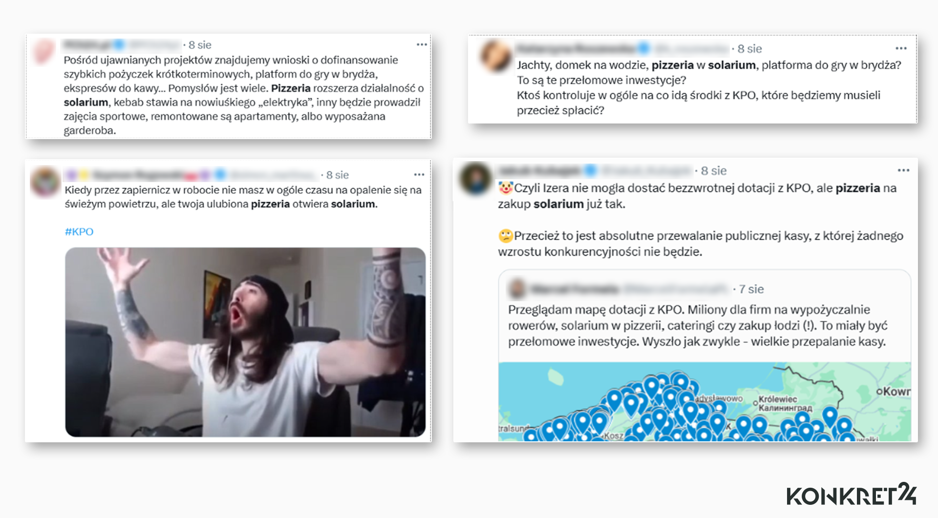 Informacja o przyznanej dotacji na solarium dla właścicielki pizzerii szybko obiegła media społecznościowe 