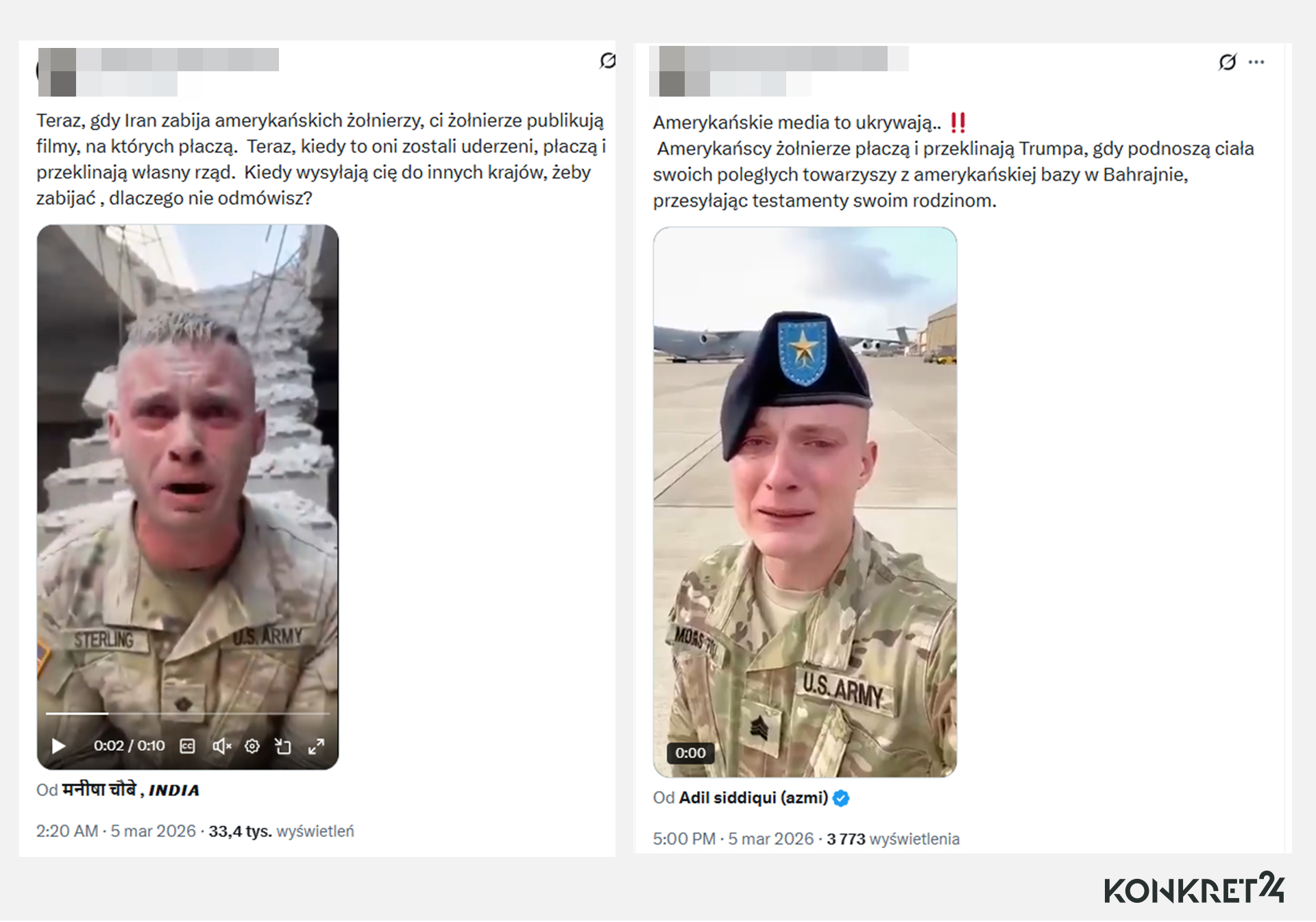 Fałszywki z płaczącymi żołnierzami szybko pojawiły się i w polskiej sieci