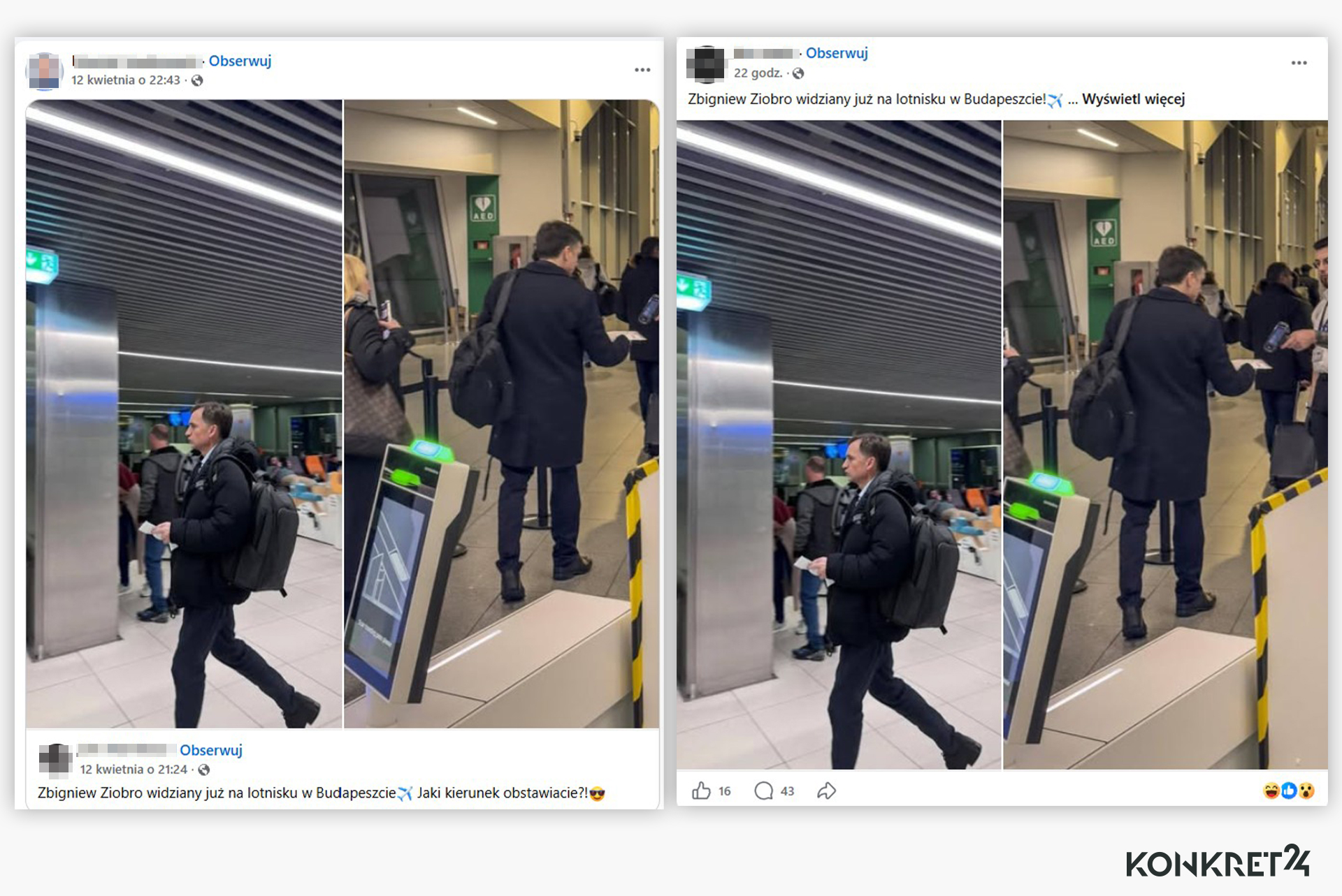 Fejk z wykorzystaniem starego zdjęcia rozchodził się też na Facebooku