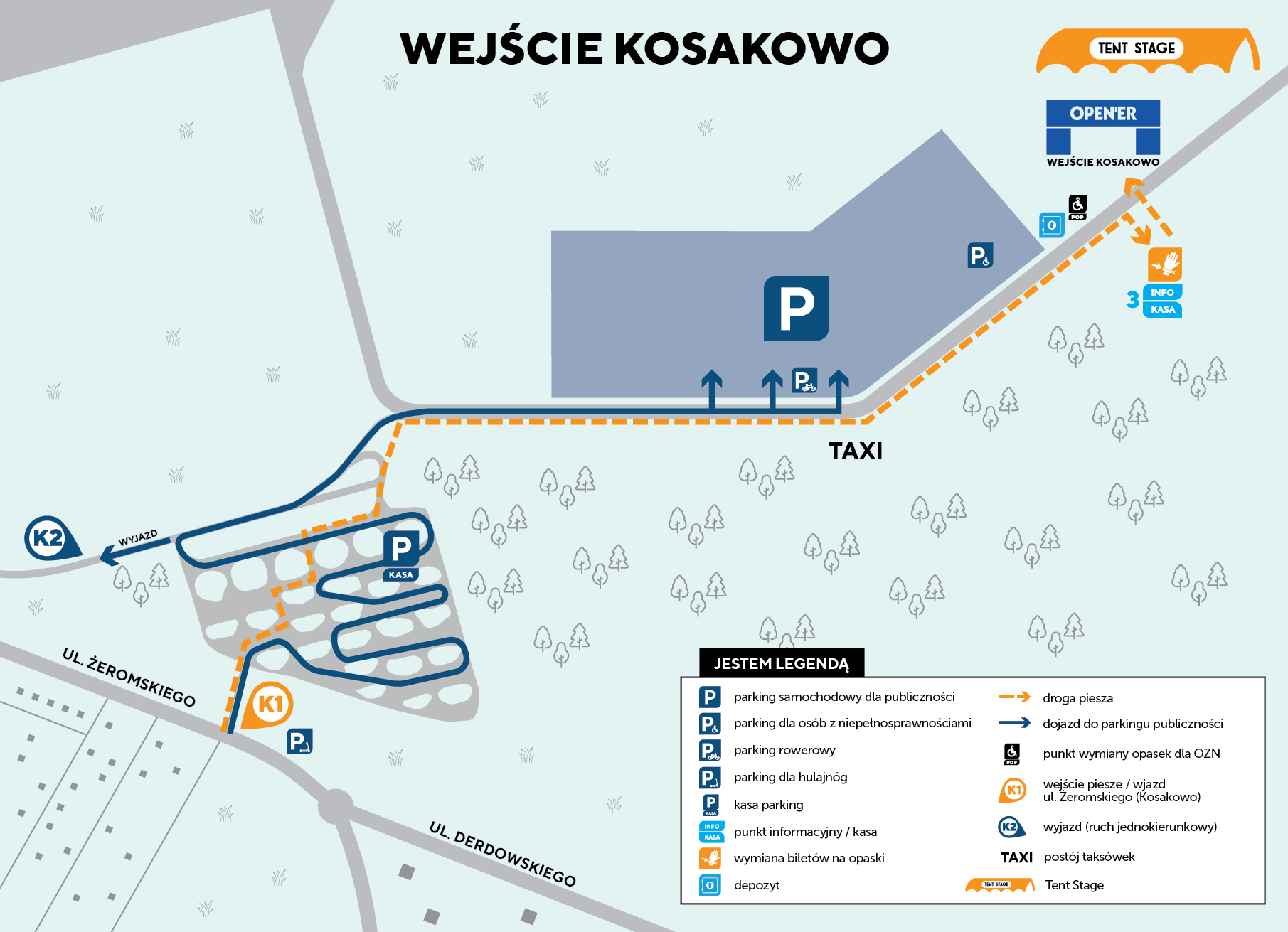 Open'er 2026 - wejście od strony Kosakowa