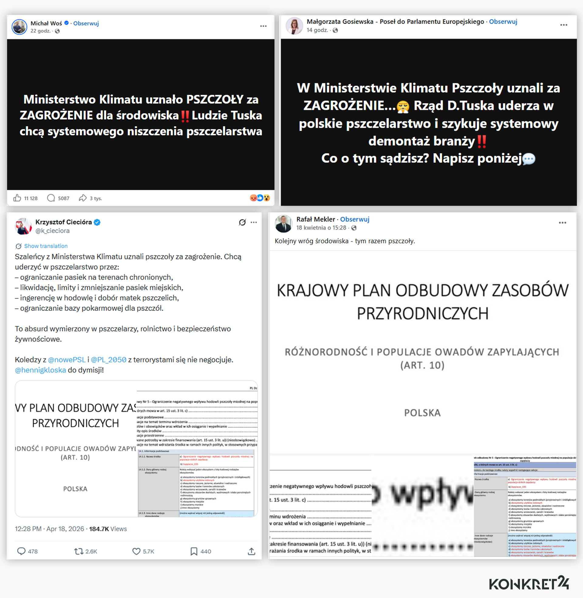 Politycy prawicy alarmują o rzekomych działaniach ministerstwa klimatu