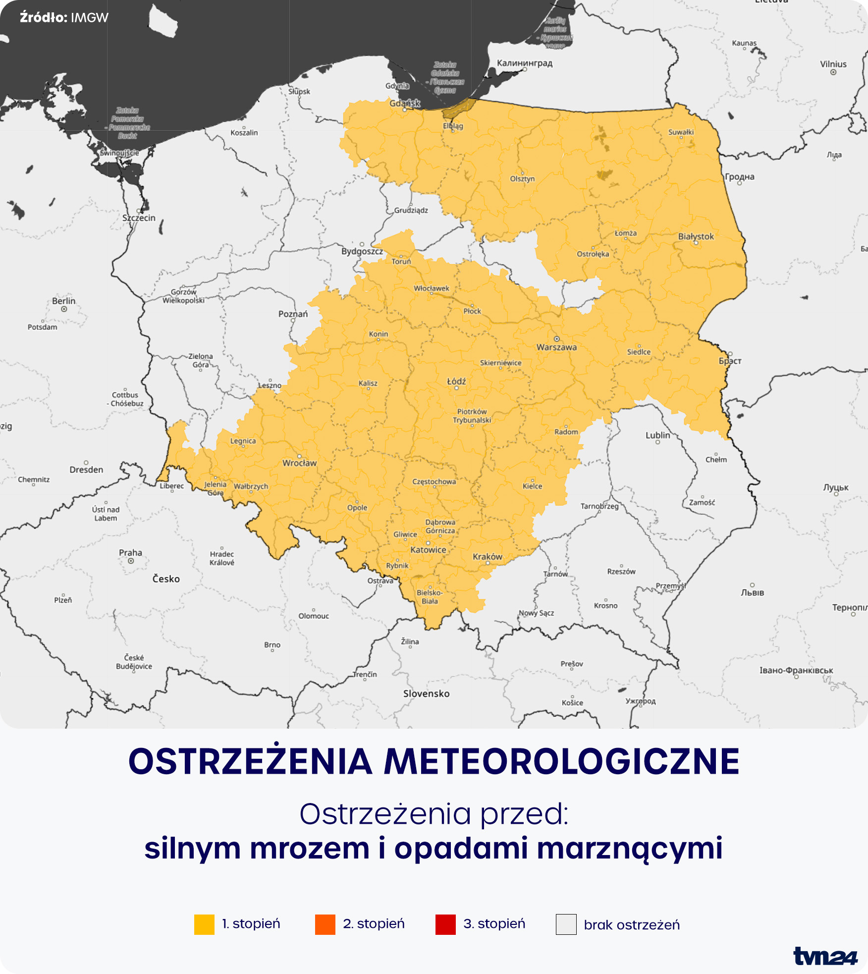 Ostrzeżenia meteorologiczne IMGW