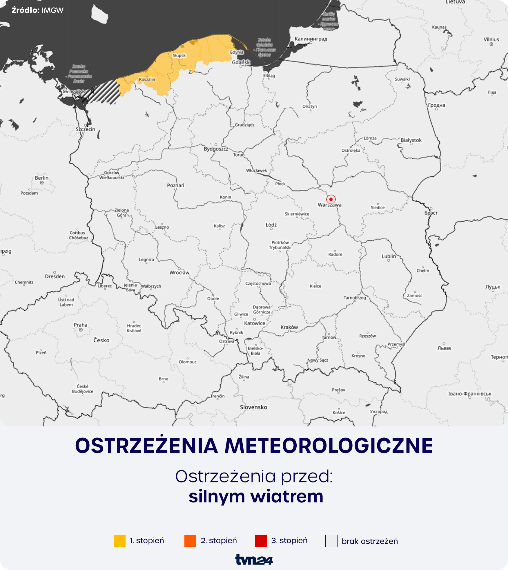 Ostrzeżenia meteorologiczne IMGW
