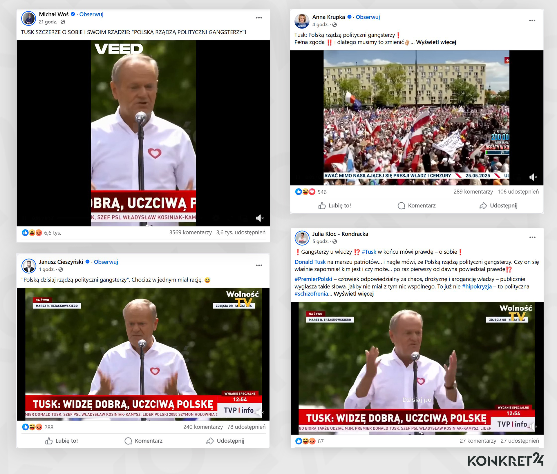 Politycy PiS rozpowszechniali w sieci nieprawdziwy filmik