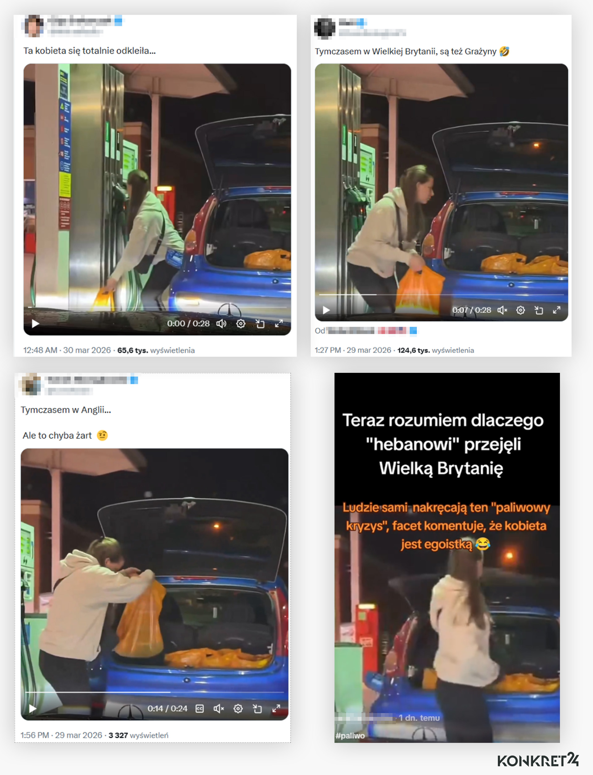 Polscy internauci często komentowali i podawali dalej film, wierząc, że przedstawia realną sytuację