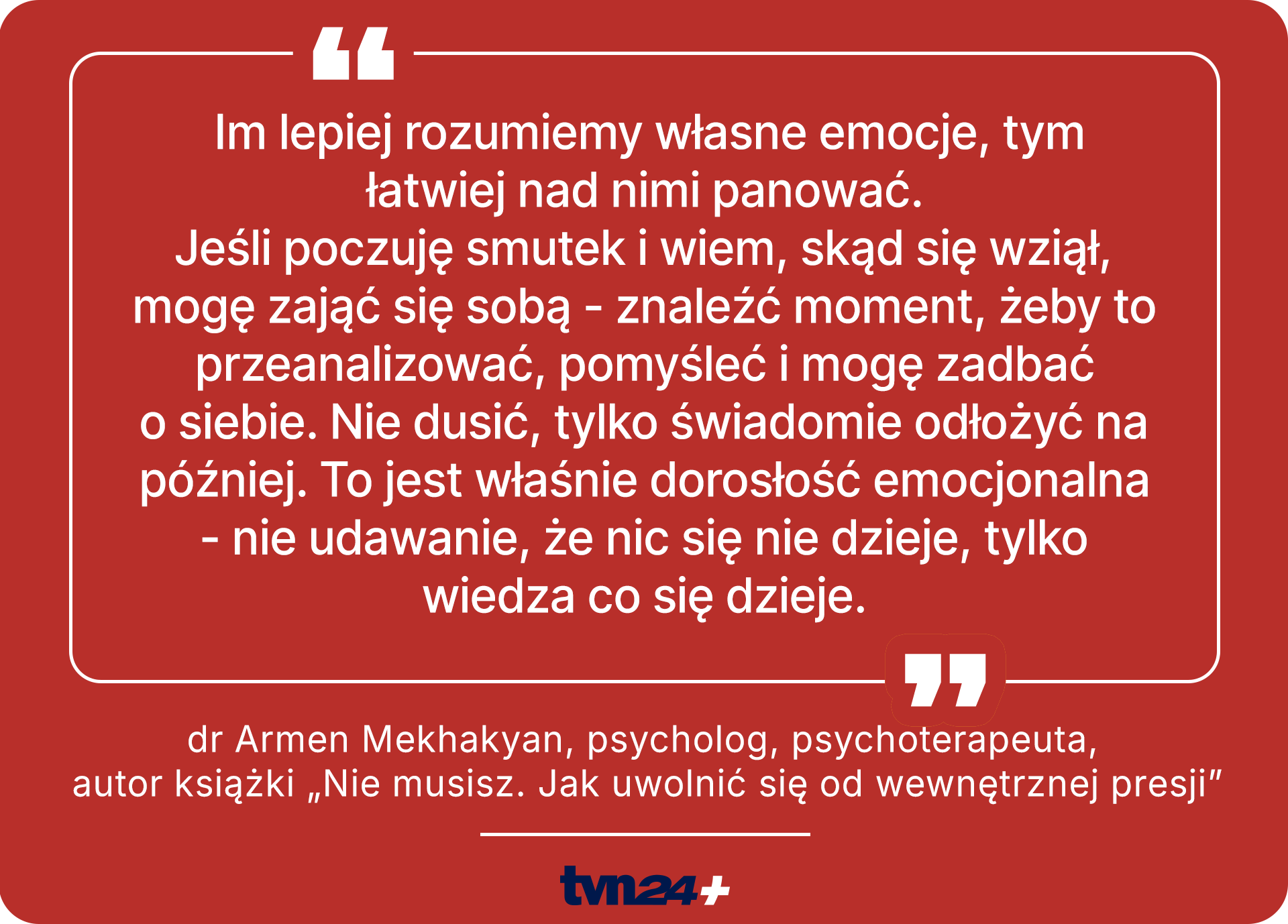 Rozumienie emocji jest kluczowe