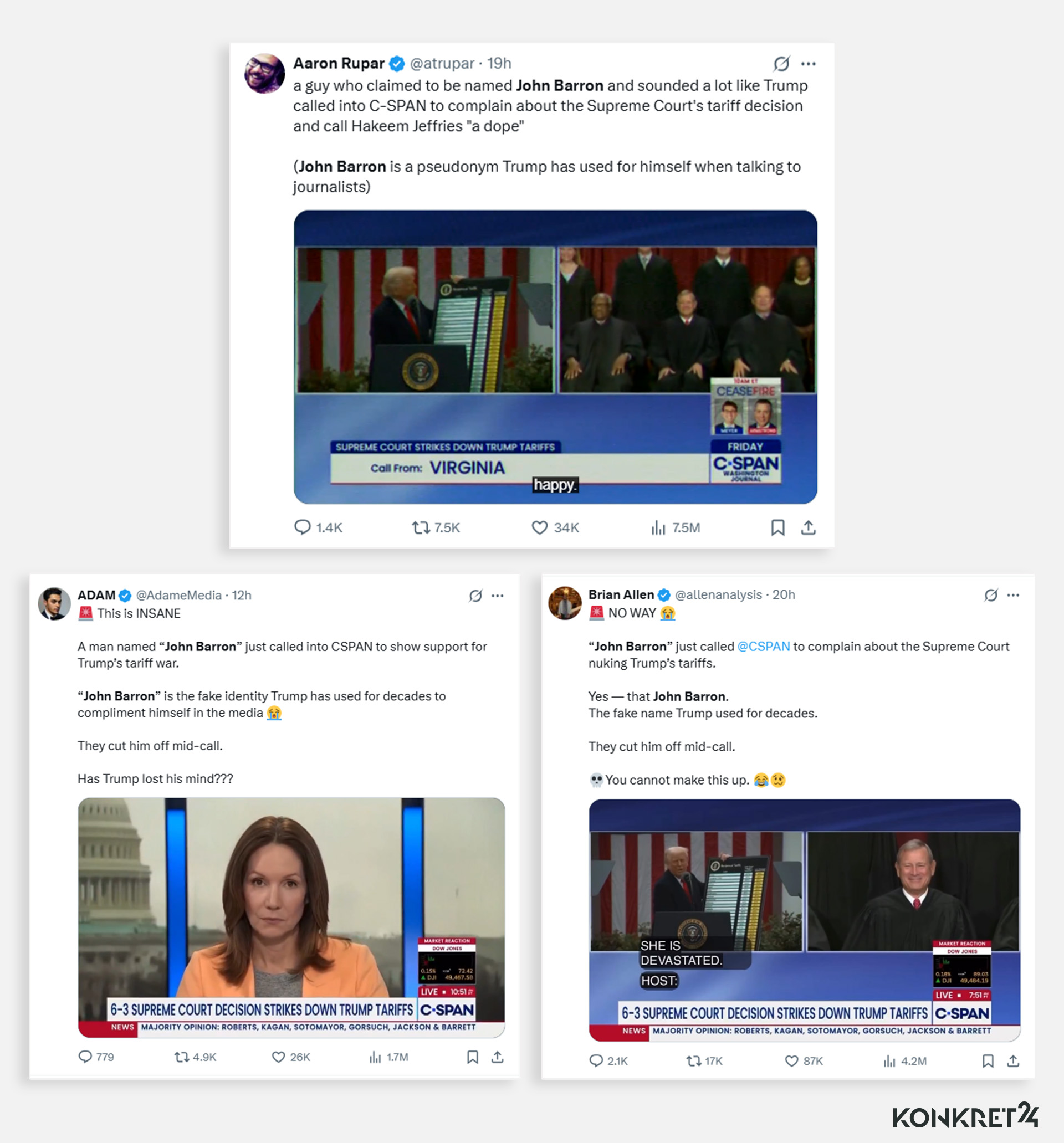 Fragment programu z C-SPAN generuje miliony wyświetleń w mediach społecznościowych