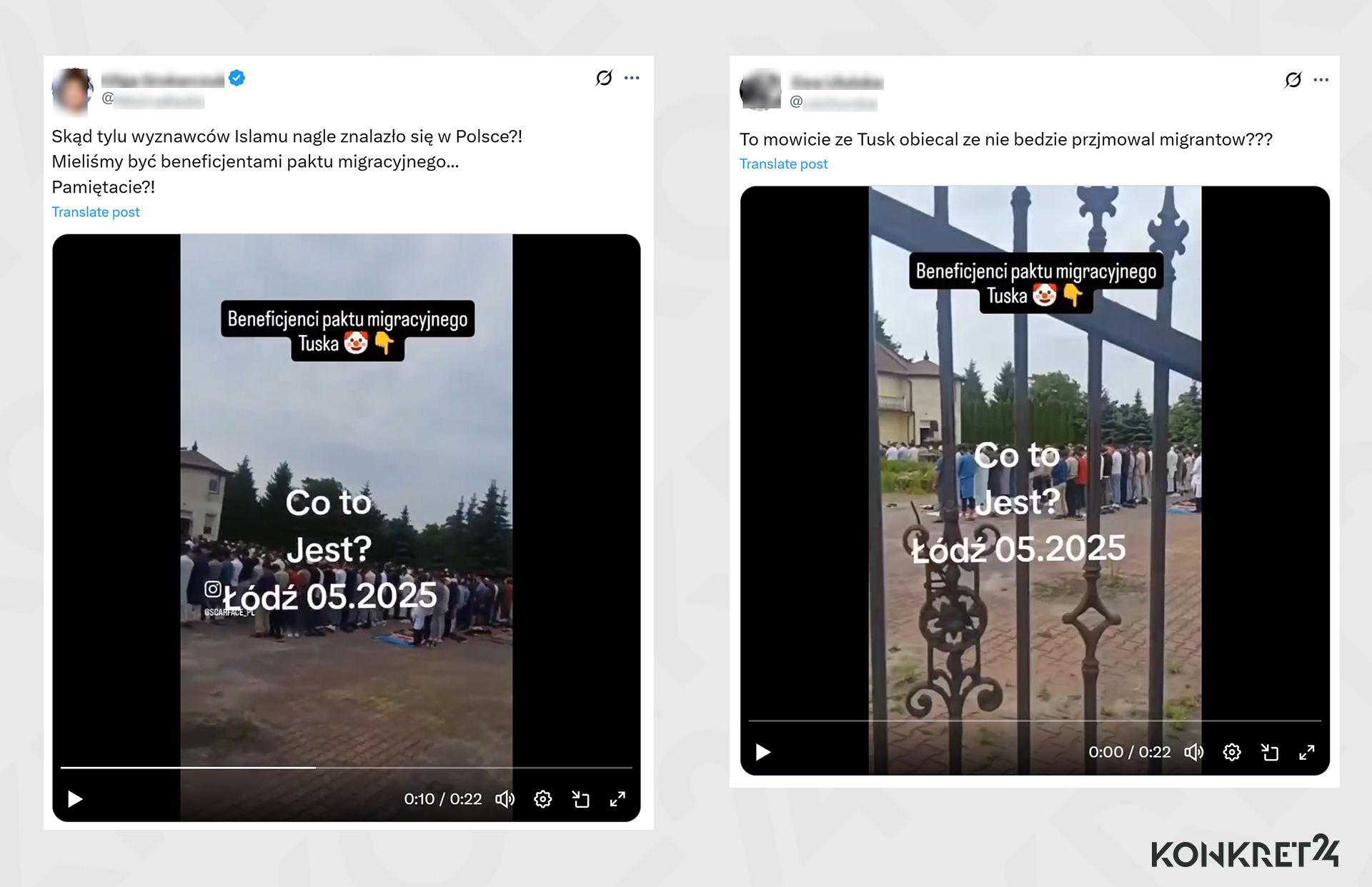 Mężczyźni z nagrania trafili do Polski jakoby dzięki paktowi migracyjnemu.