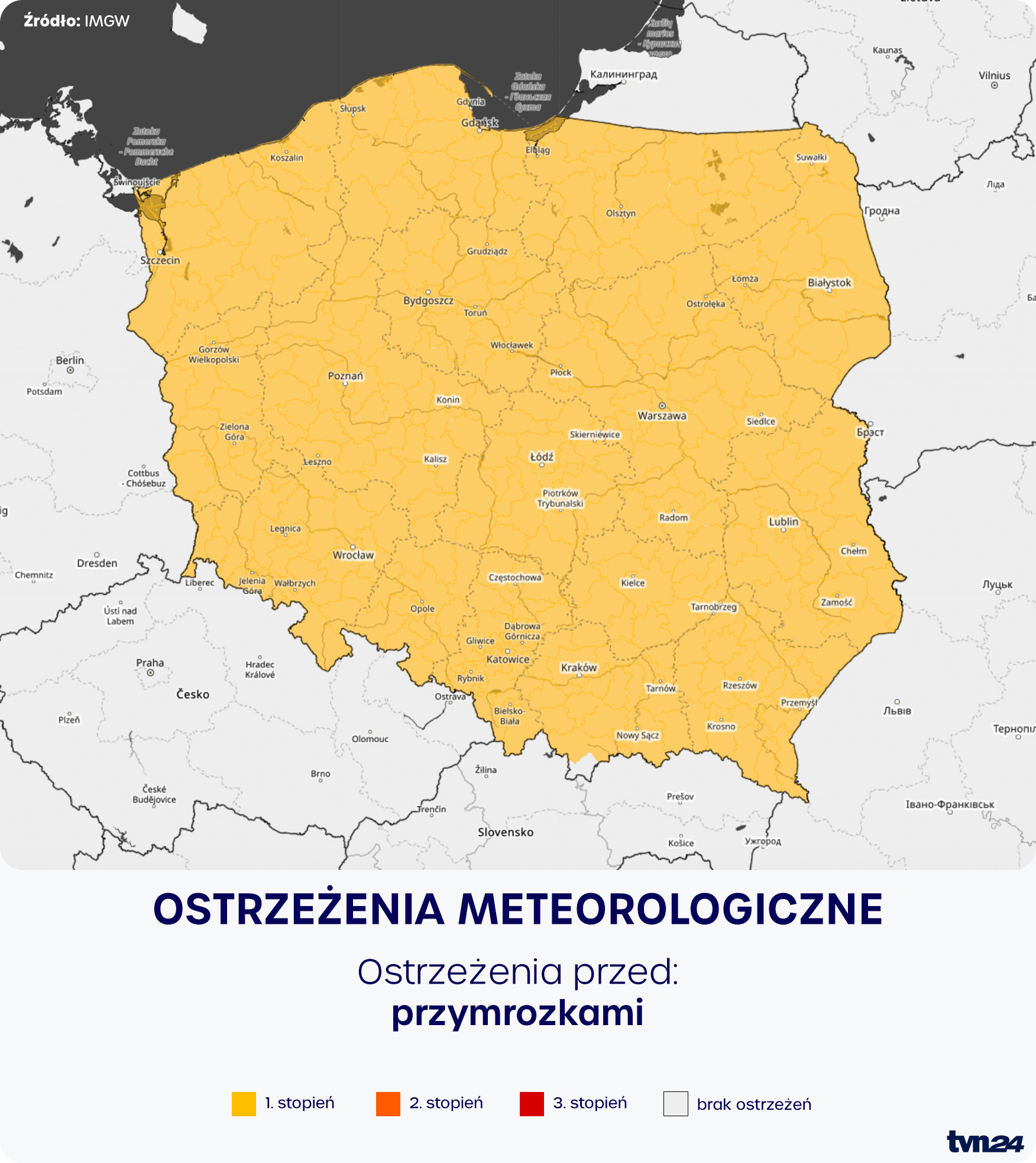 Ostrzeżenia meteorologiczne IMGW