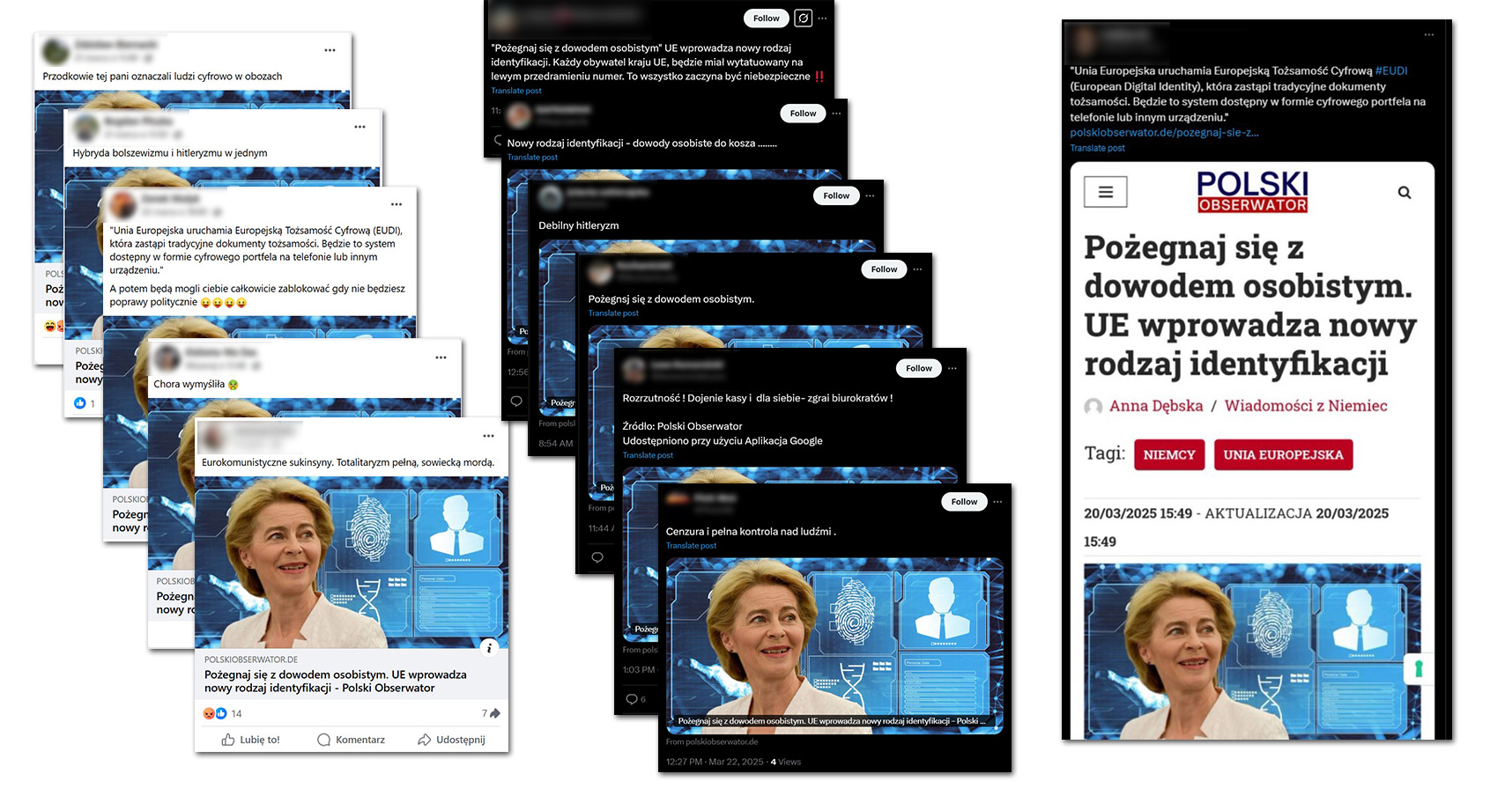 Internauci udostępniają w mediach społecznościowych artykuł, na bazie którego zbudowano fałszywy przekaz