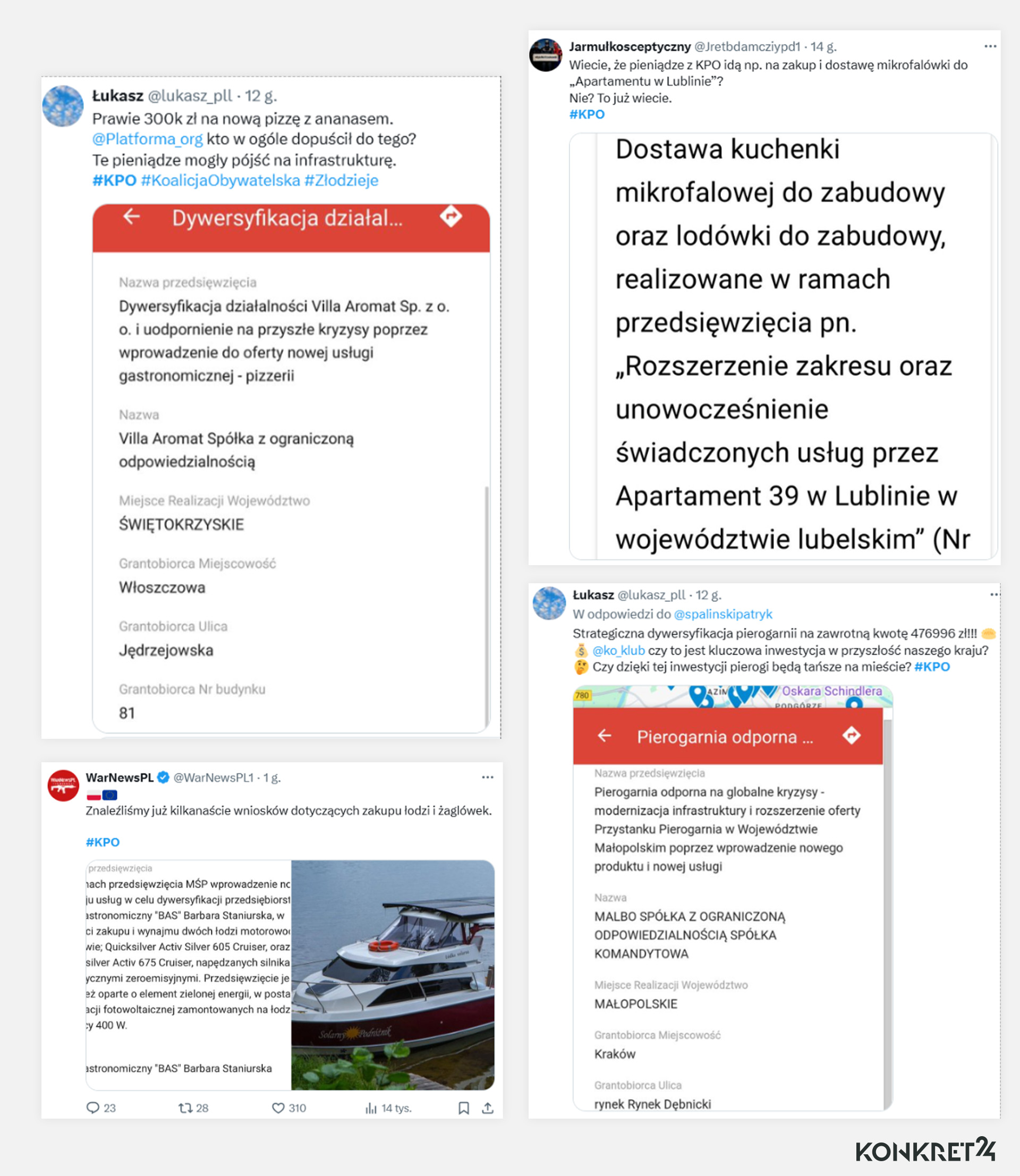 Internauci punktowali zaskakujące cele dotacji w przypadku niektórych firm