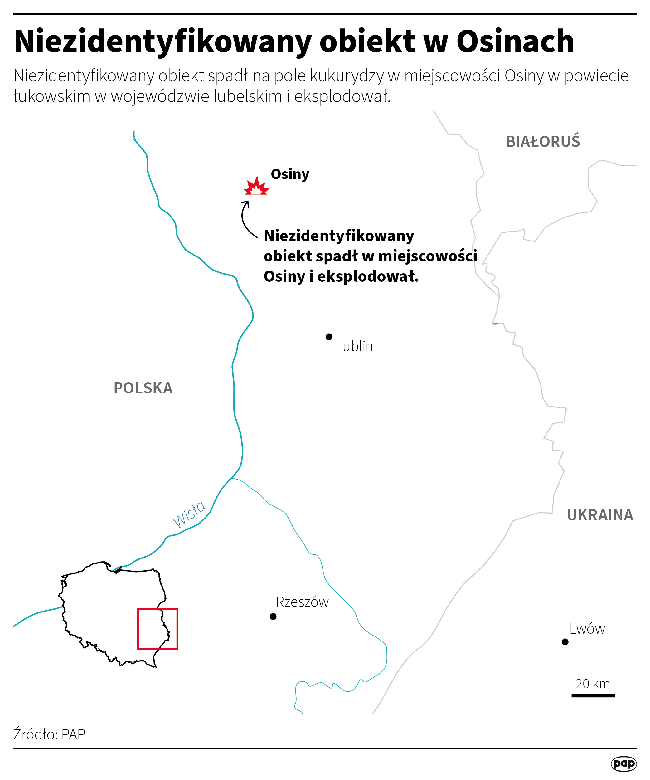 Niezidentyfikowany obiekt w Osinach