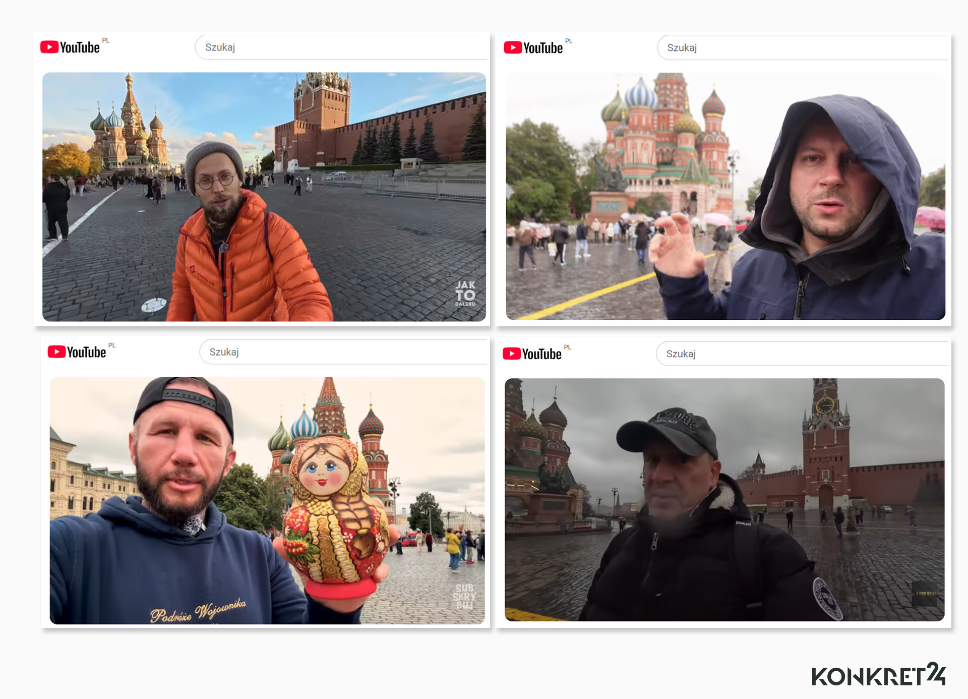 "Normalnie z kamerą można sobie wszędzie chodzić" - zachwycali się polscy blogerzy, którzy odwiedzili Moskwę