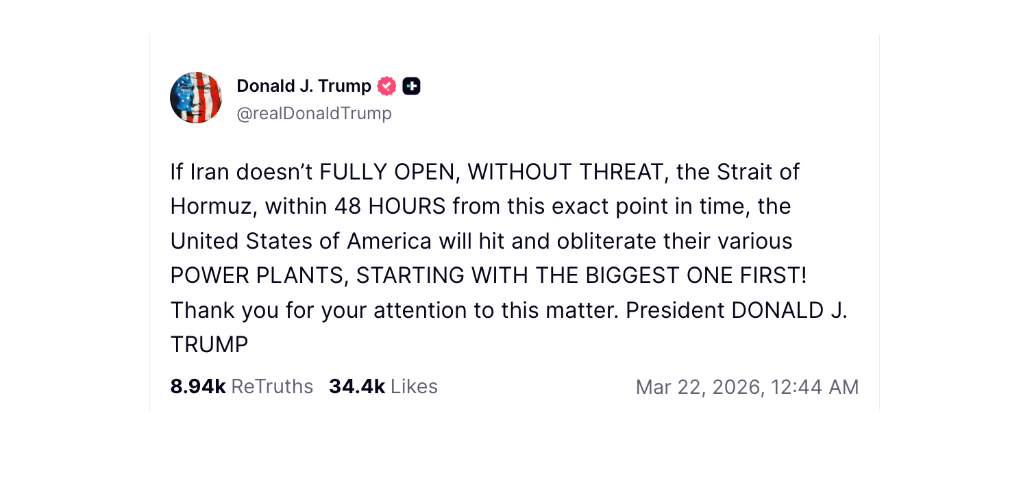 Aktualnie czytasz: Donald Trump daje ultimatum, Iran grozi odwetem. "Nie ma już odwrotu"
