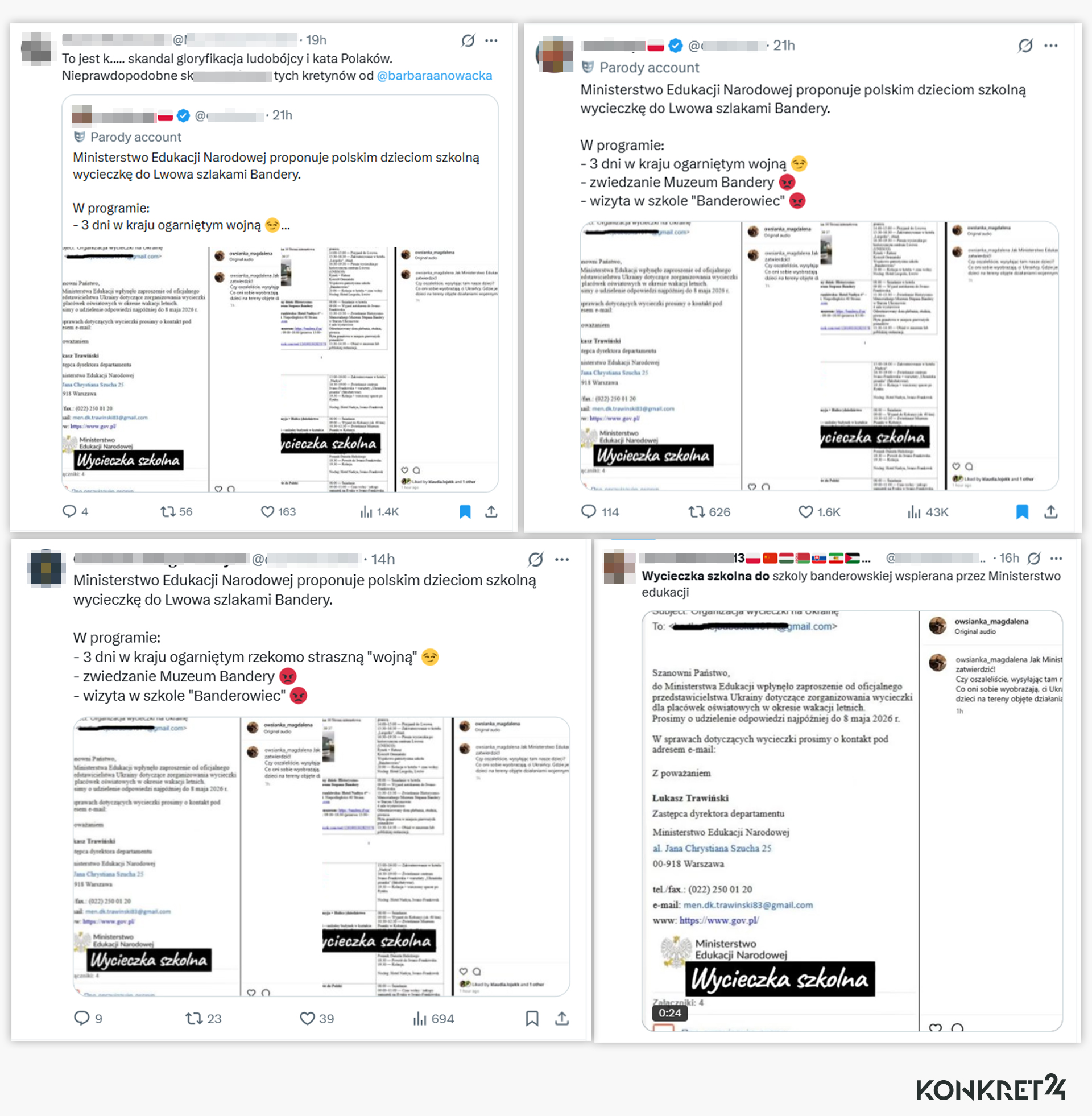 Fałszywka z mailem z resortu edukacji rozchodzi się na platformie X