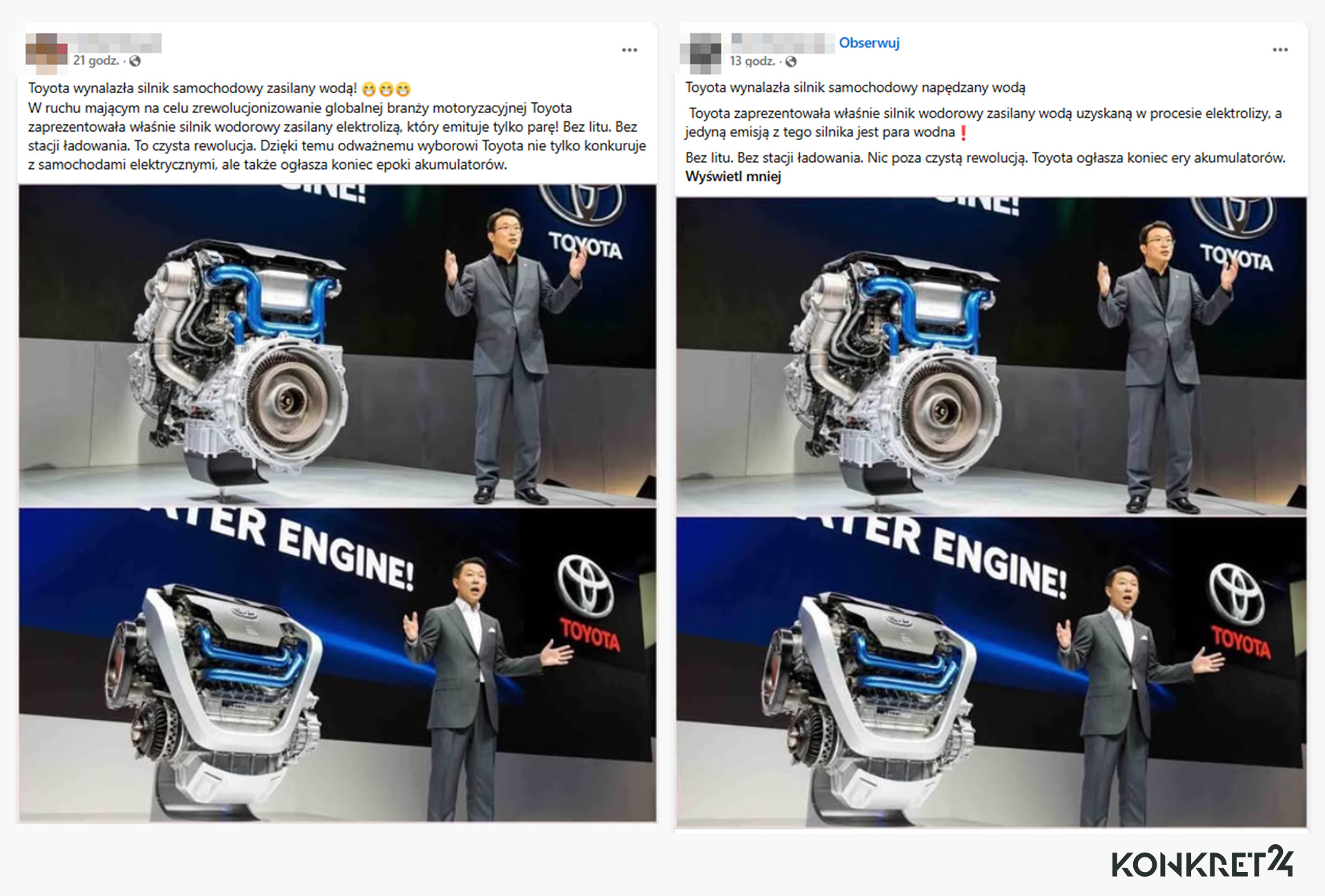 Doniesienia o rzekomej innowacji krążą także na Facebooku