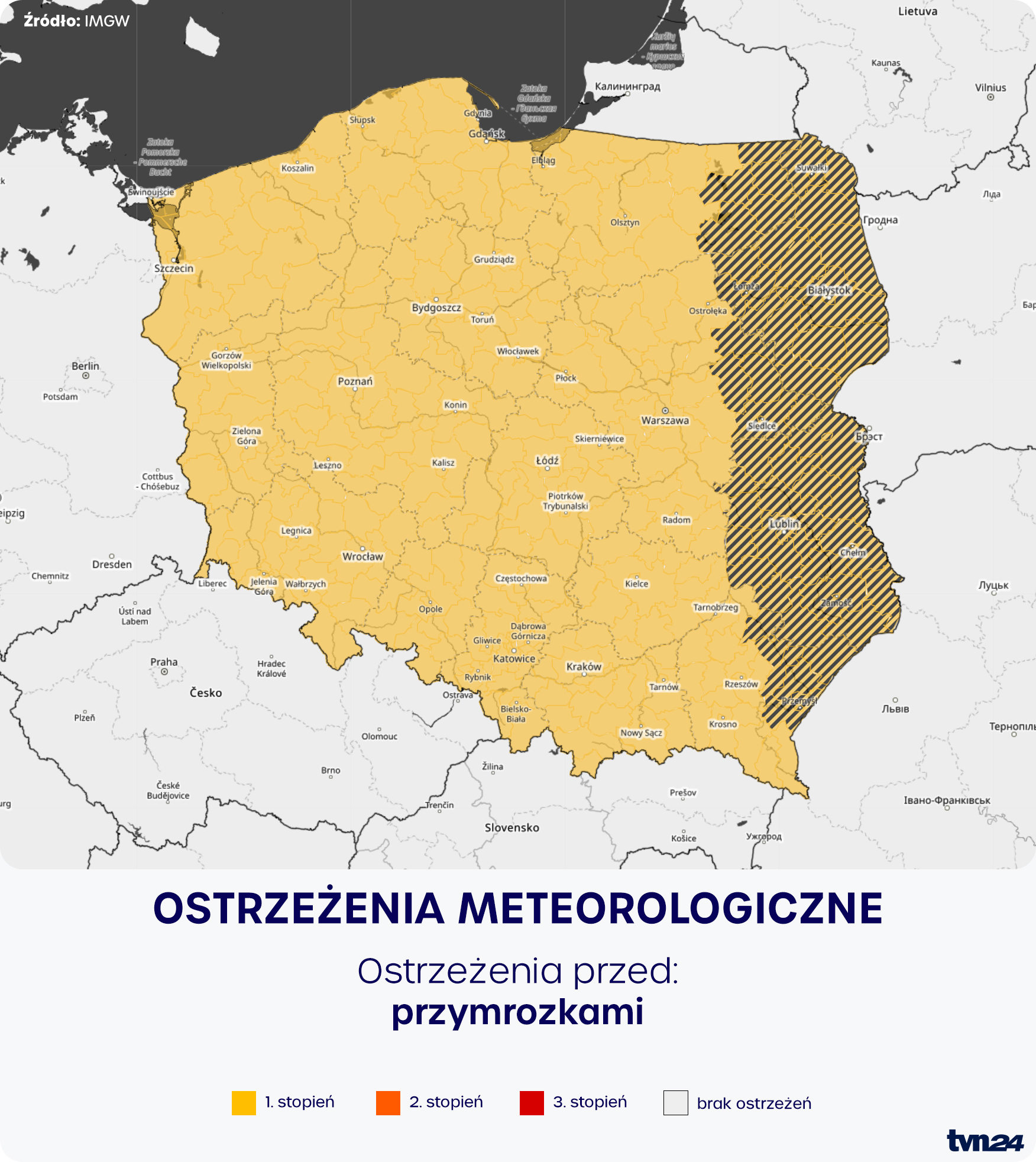 Ostrzeżenia meteorologiczne IMGW