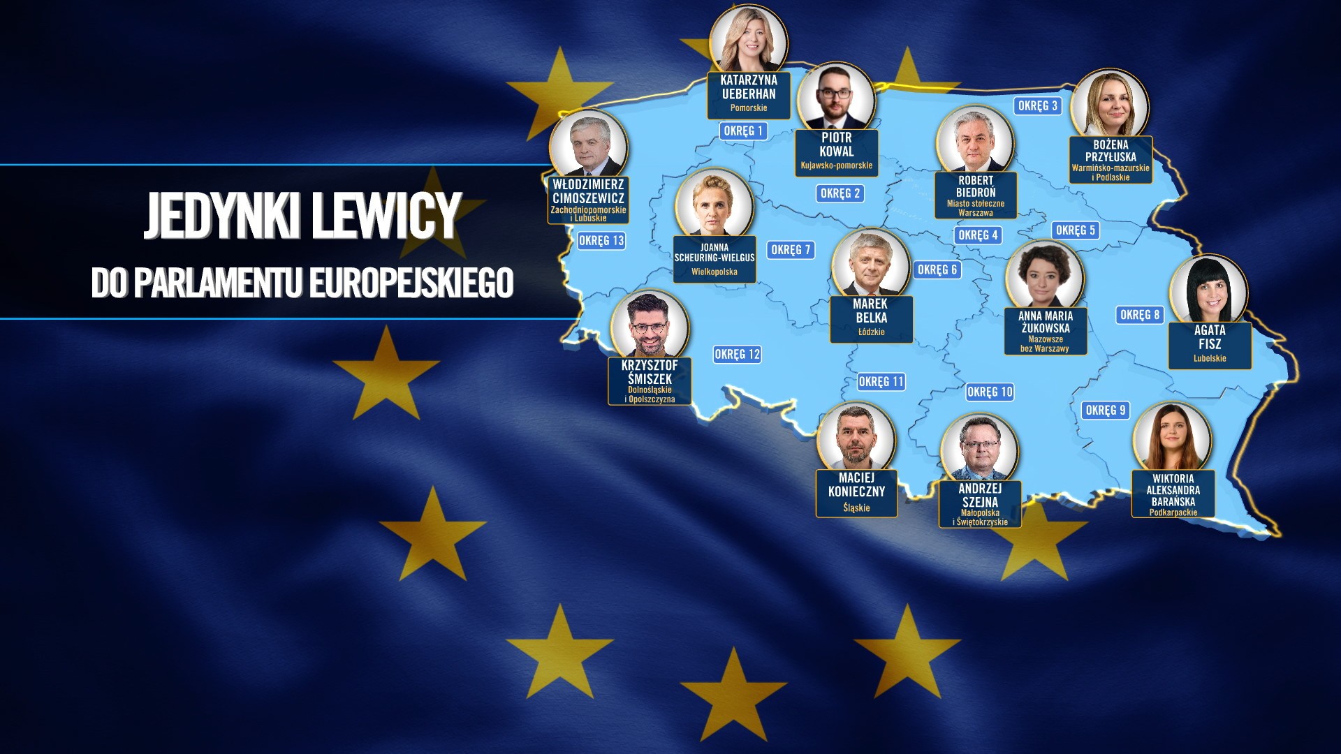 "Jedynki" Lewicy w eurowyborach 2024