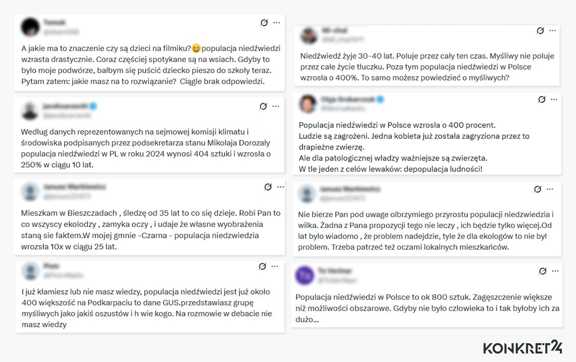 W maju dyskusja w sieci o tym, ile jest w Polsce niedźwiedzi i jak zagrażają już ludziom, nasiliła się 