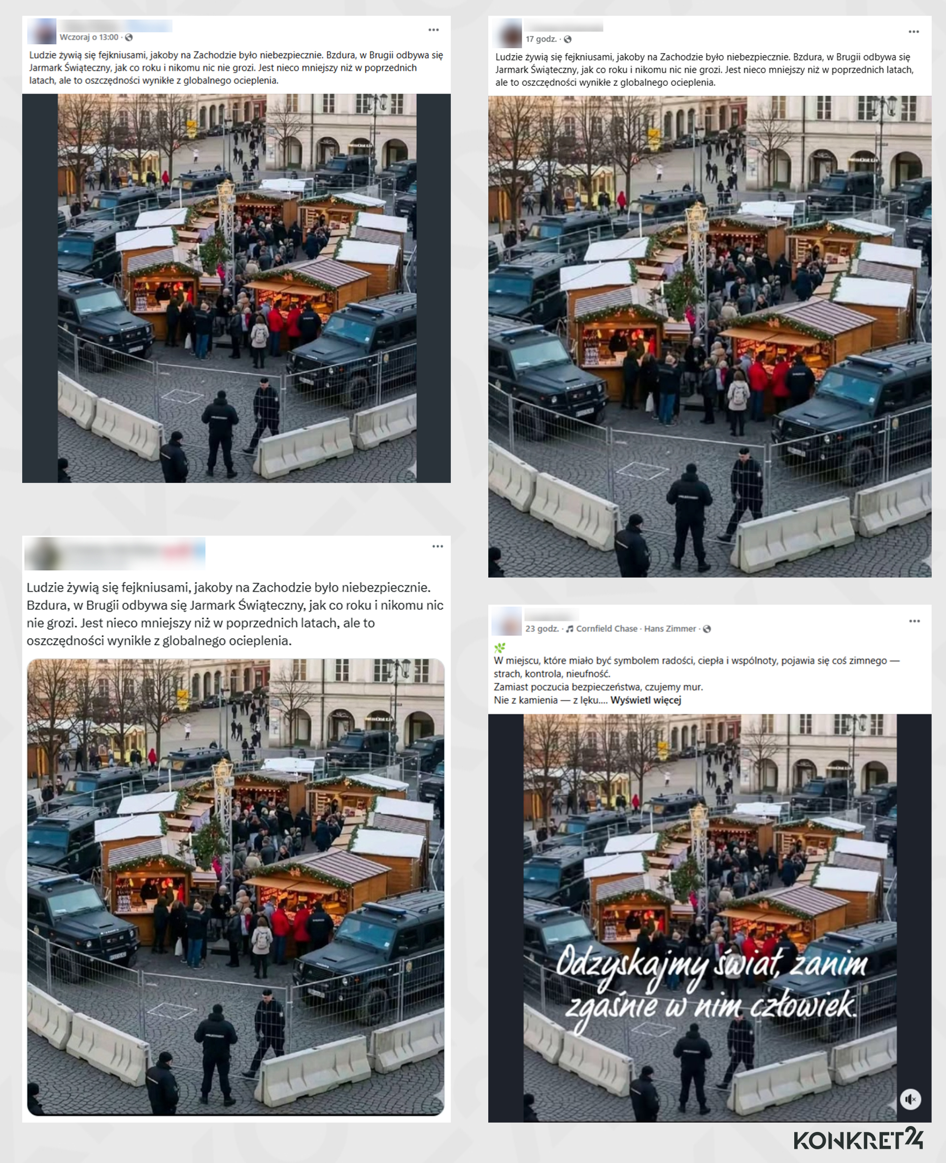 Wprowadzające w błąd posty na Facebooku i na platformie X