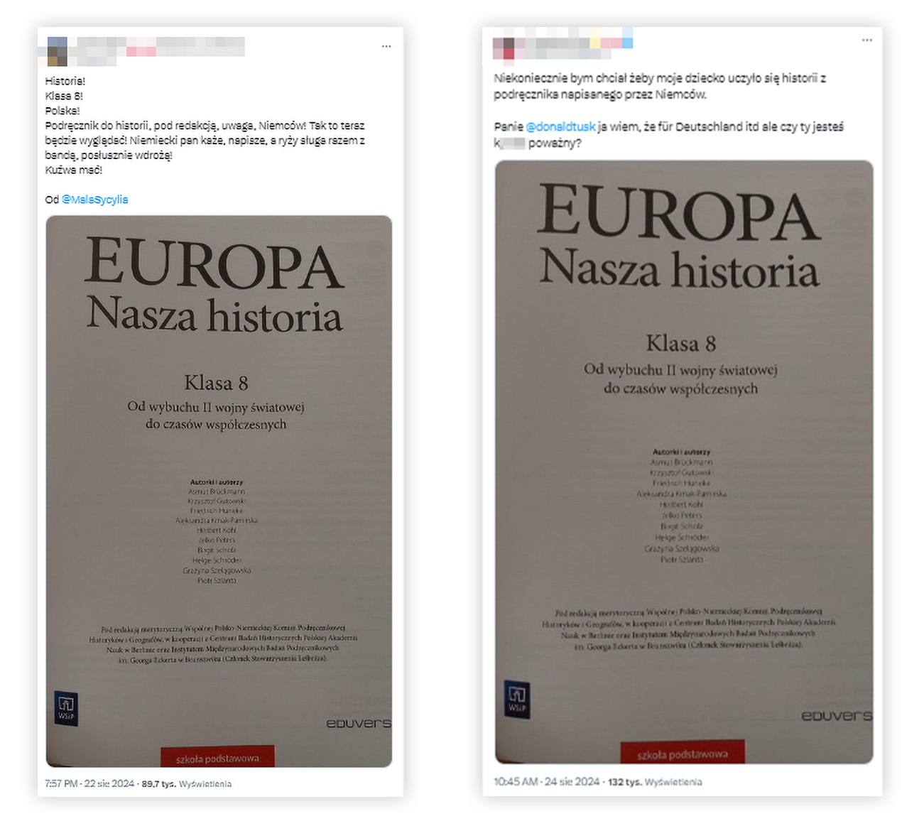 Posty z wprowadzającą w błąd informacją na temat podręcznika generowały tysiące wyświetleń w serwisie X
